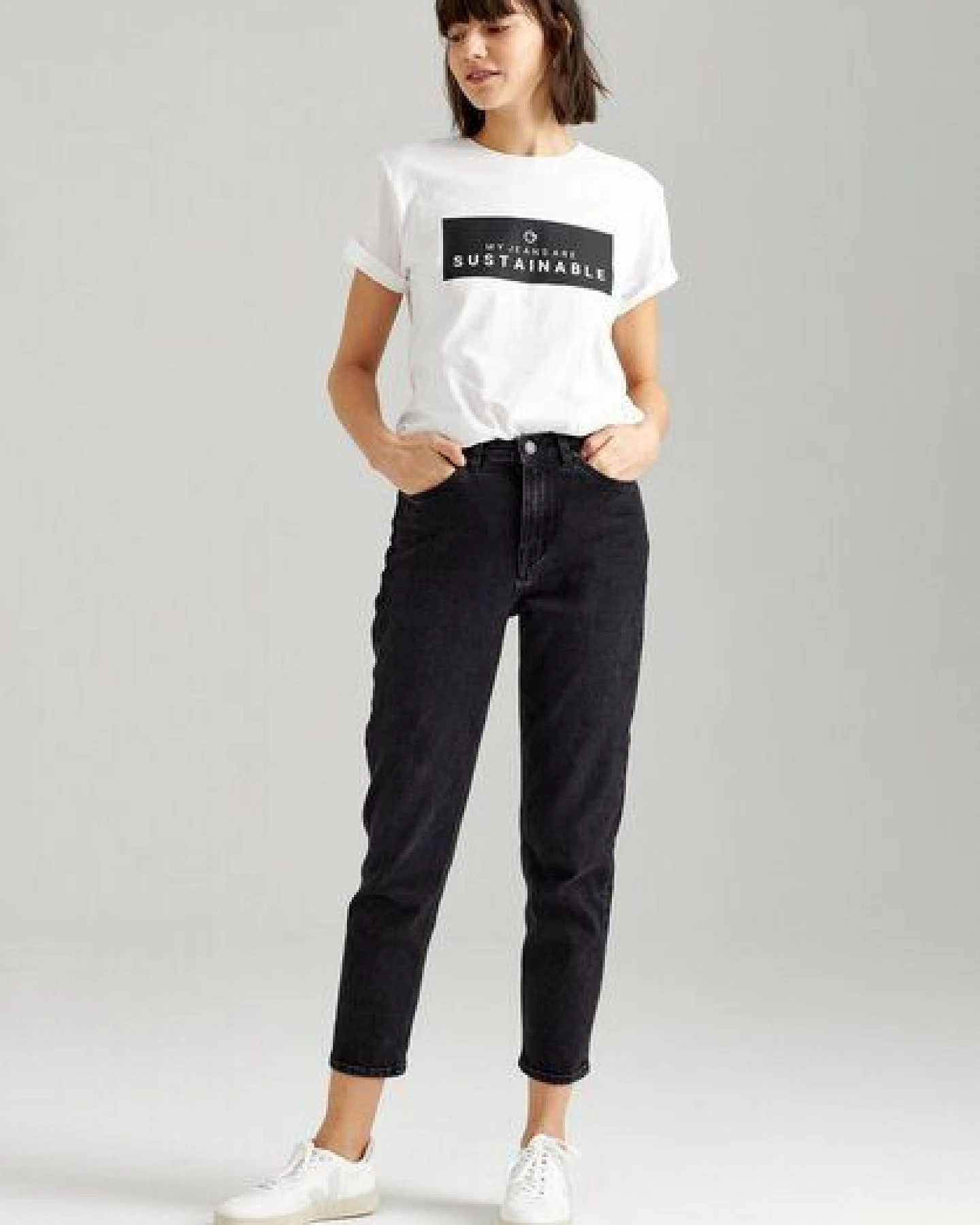 ThokkThokk Damen Mom Jeans High Waist TT203 aus Bio-Baumwolle mit Elasthan – Ansicht 4