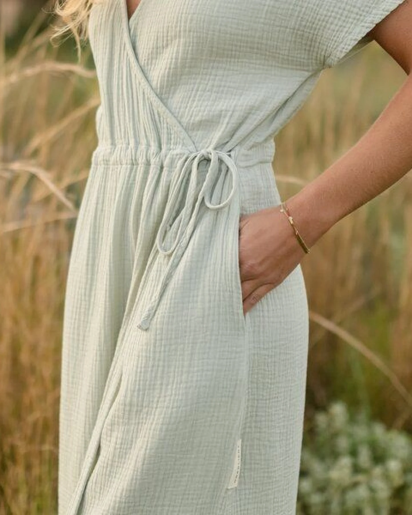 NORDLICHT Damen Musselin Kleid aus 100% Bio-Baumwolle MILVA – Ansicht 4