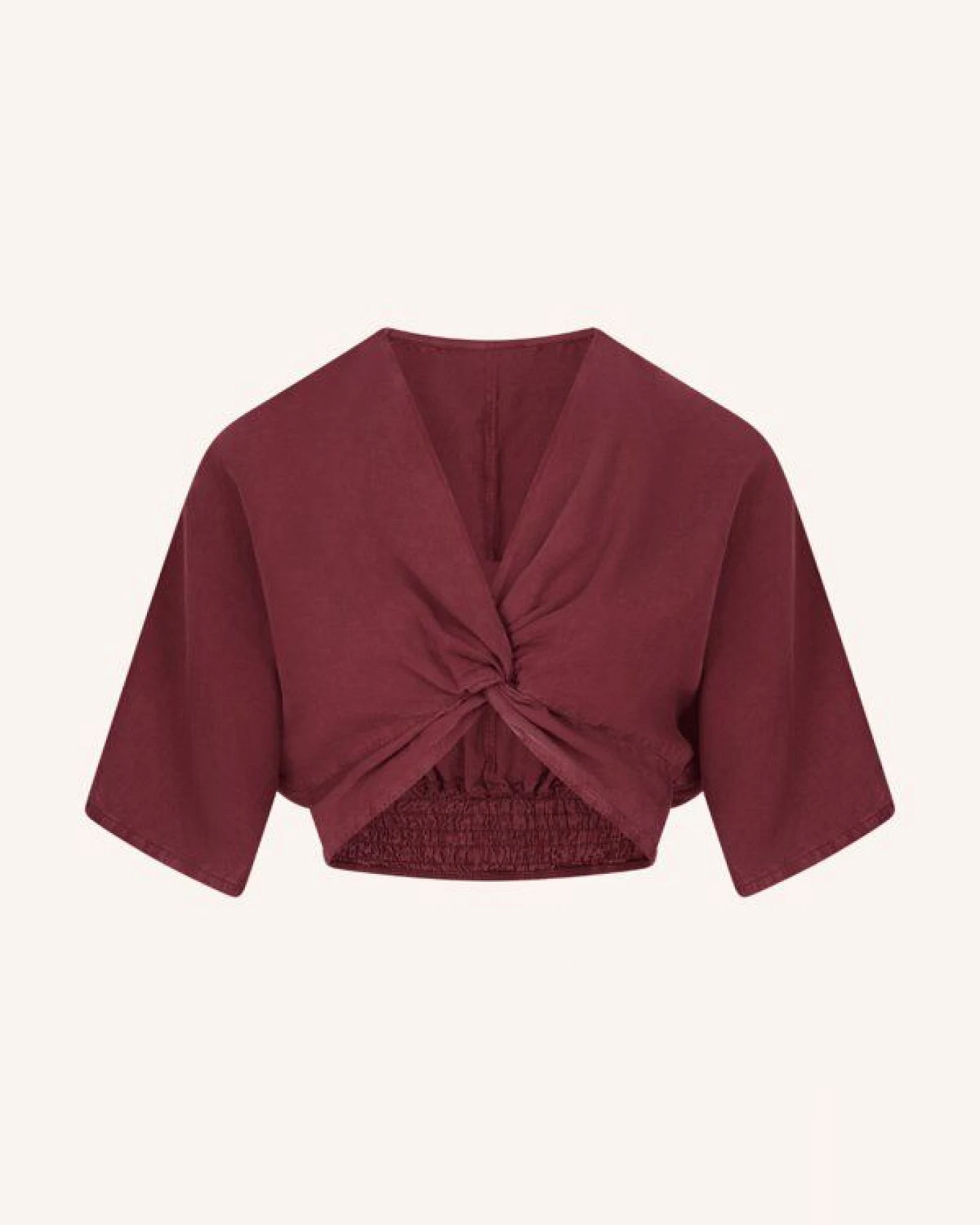NORDLICHT Damen Knoten Crop Top Merit aus 100% Tencel – Ansicht 2