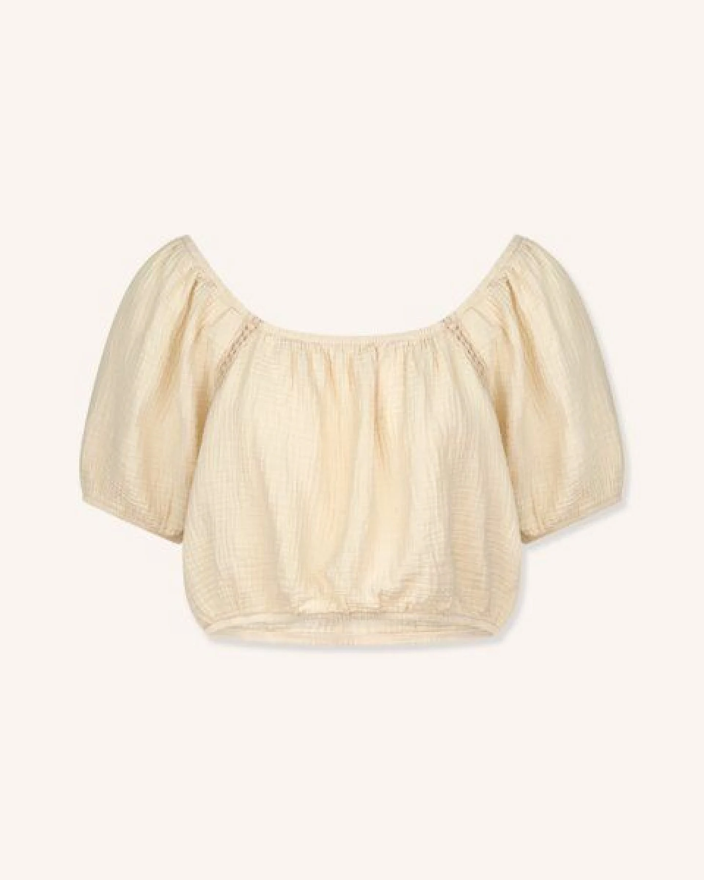 NORDLICHT Damen Musselin Crop Top aus Bio-Baumwolle MAILIN – Ansicht 2