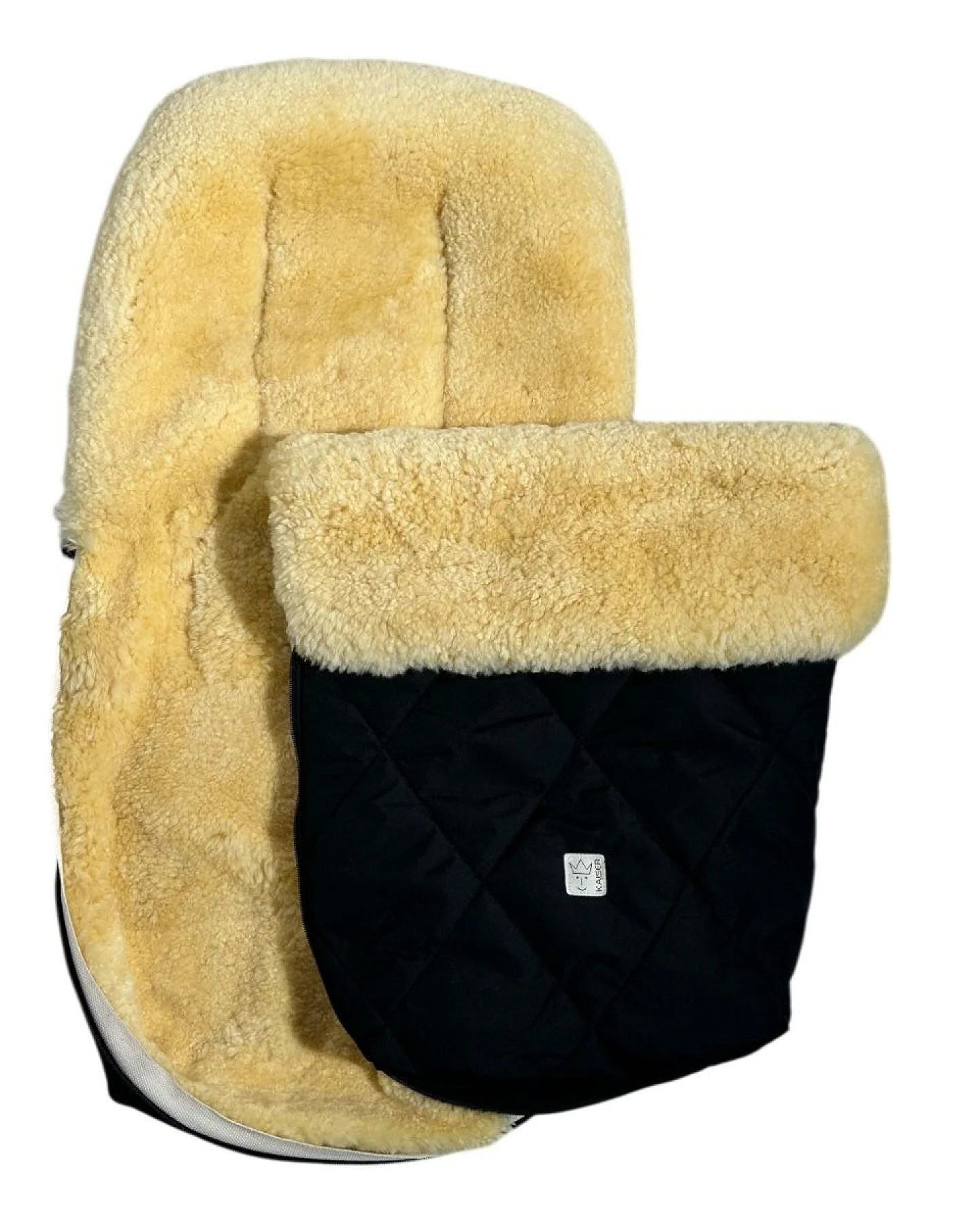 Kaiser Naturfellprodukte Fußsack Kinderwagen Lammfell "Coosy" black ca. 85 x 45 cm – Ansicht 2