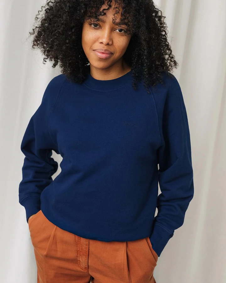 TWOTHIRDS Damen vegan Sweatshirt Leskov Kobaltblau