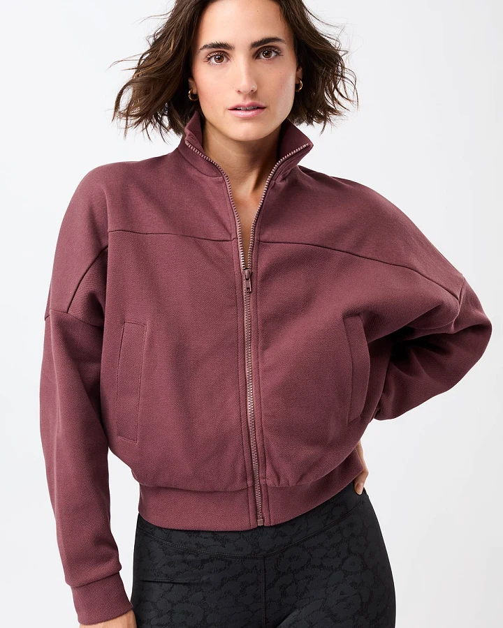MANDALA Damen vegan Jacke Blouson Rosenholz