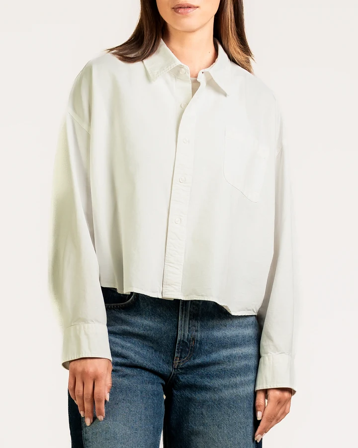 Kuyichi Damen vegan Bluse Bonnie Weiß