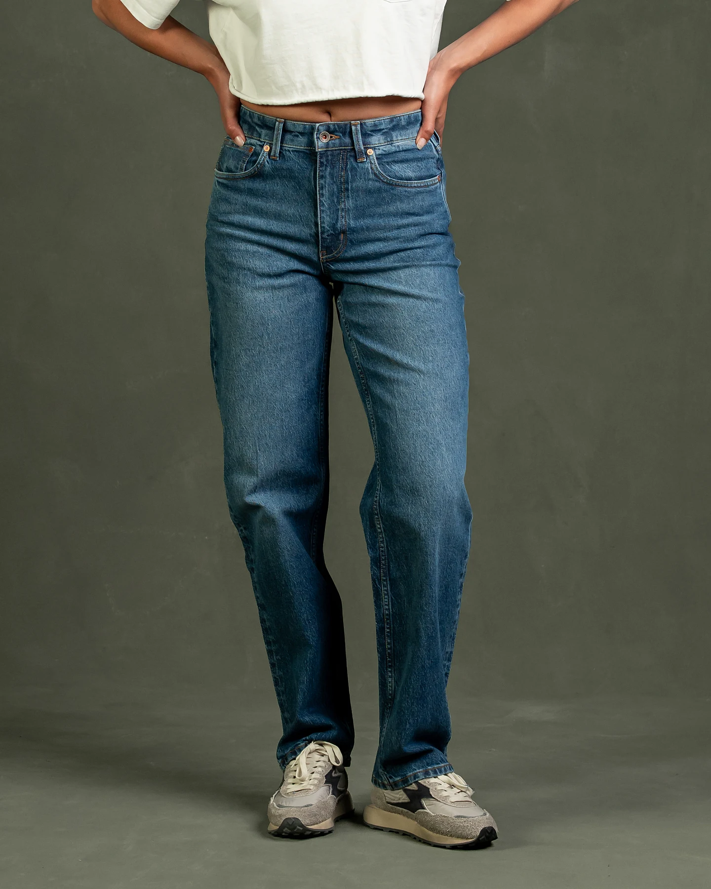 Kuyichi Damen vegan Jeans Lola Mom Vital Fade – Ansicht 2