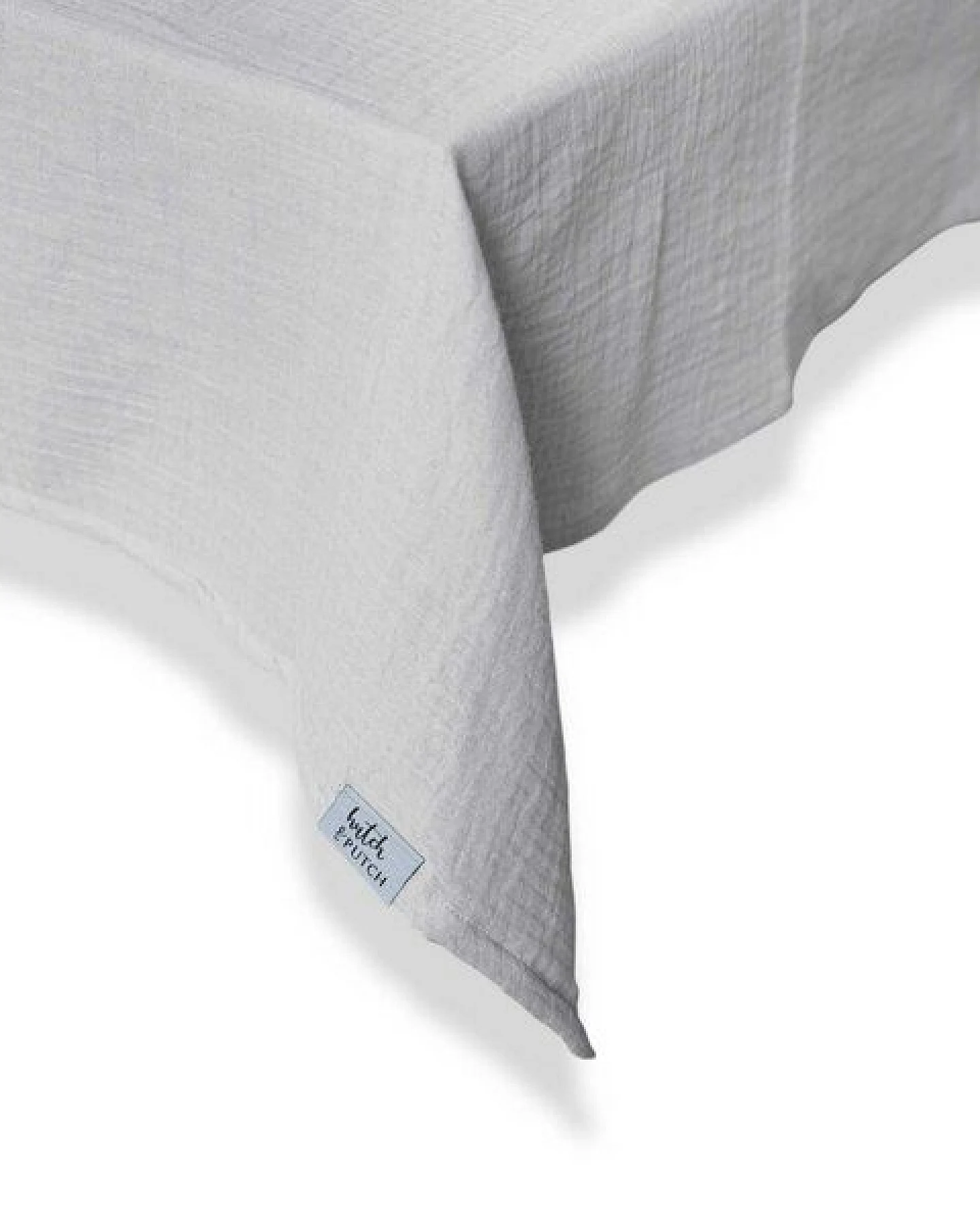 Hutch&Putch Musselin-Tischdecke "Angelina" • Light Grey – Ansicht 2