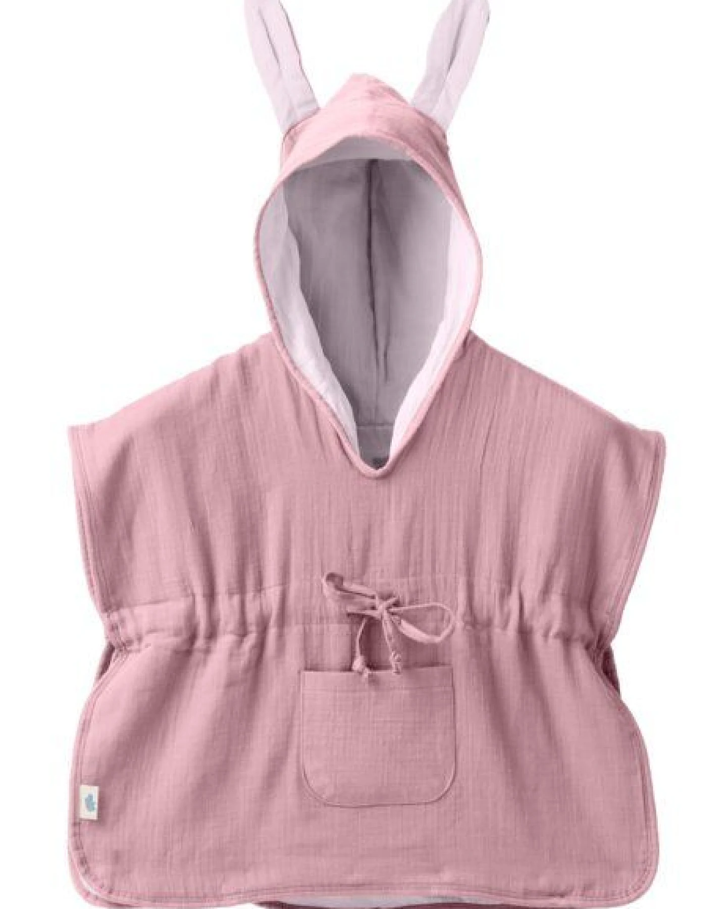 Mababu Musselin Badeponcho aus 100% Bio-Baumwolle, OEKO-TEX® STANDARD 100 & GOTS zertifiziert, für Kinder (1-3 Jahre, 4-7 Jahre) – Ansicht 2