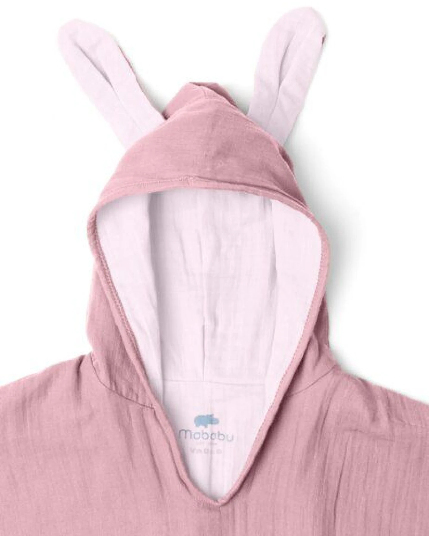 Mababu Musselin Badeponcho aus 100% Bio-Baumwolle, OEKO-TEX® STANDARD 100 & GOTS zertifiziert, für Kinder (1-3 Jahre, 4-7 Jahre) – Ansicht 3
