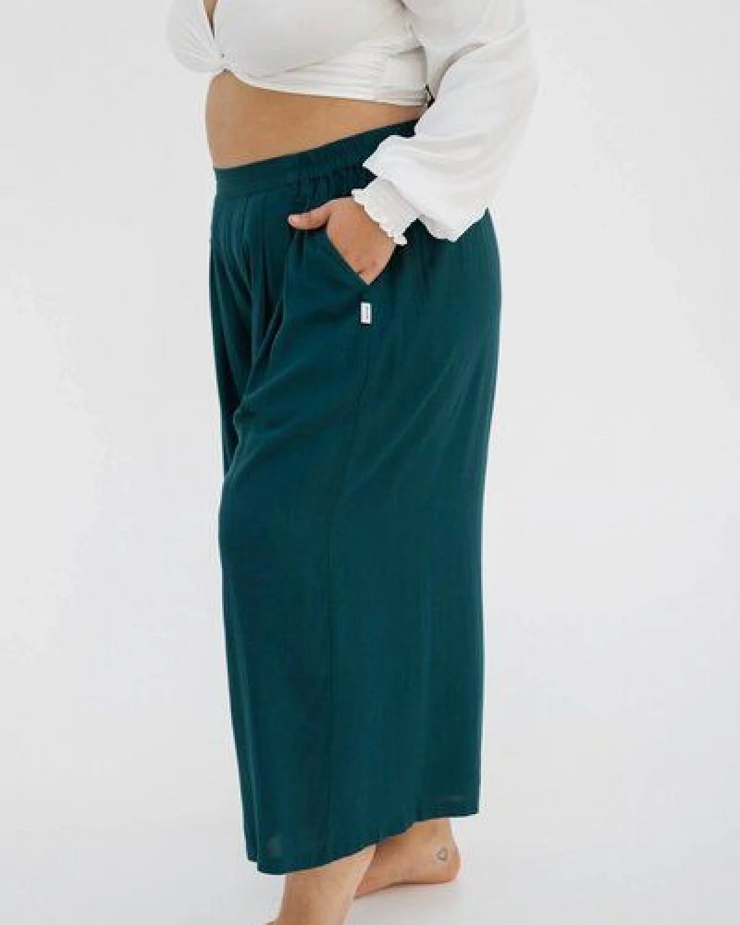paigh Culotte Einfarbig Plus Size – Ansicht 4