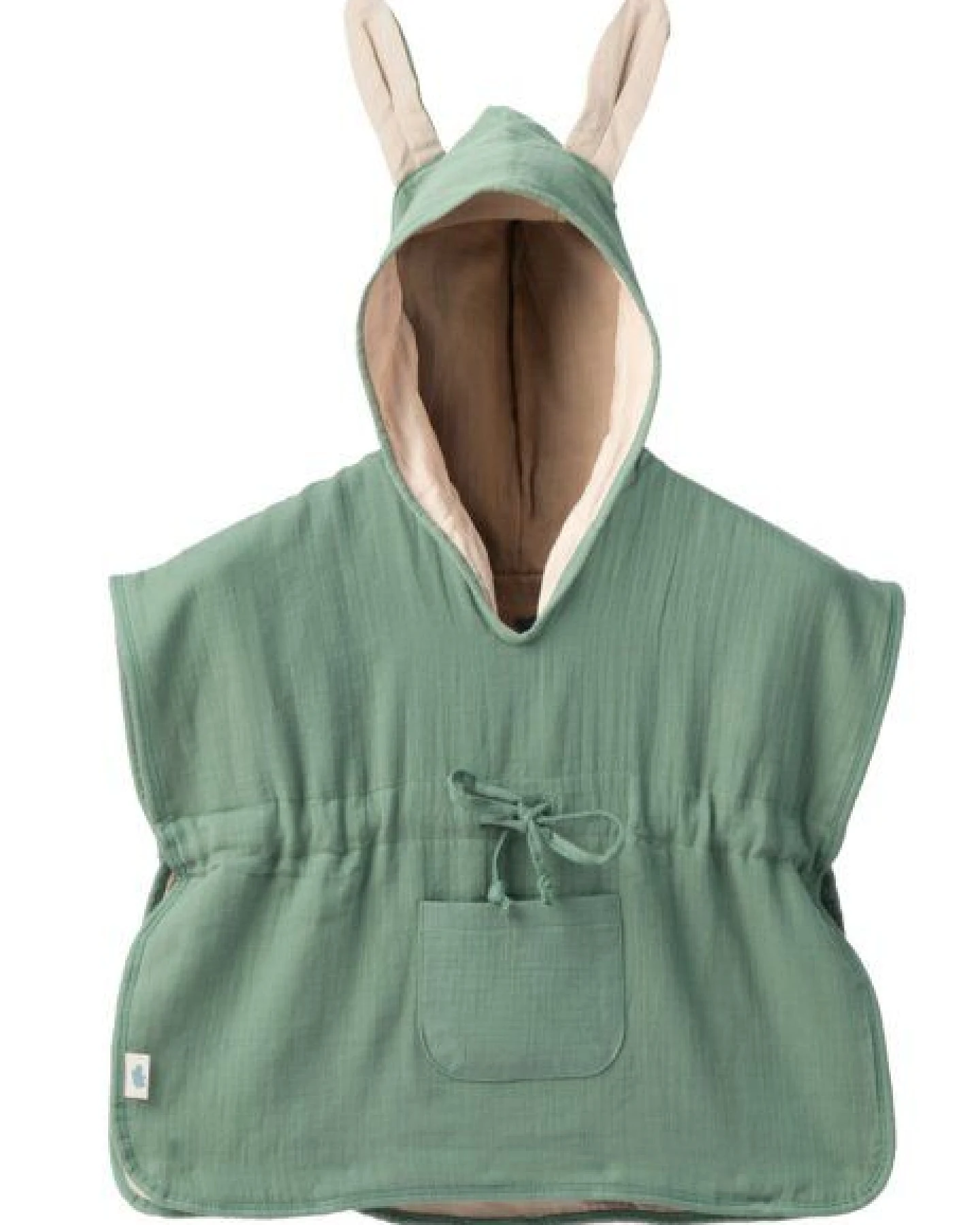 Mababu Musselin Badeponcho aus 100% Bio-Baumwolle, OEKO-TEX® STANDARD 100 & GOTS zertifiziert, für Kinder (1-3 Jahre, 4-7 Jahre) – Ansicht 2