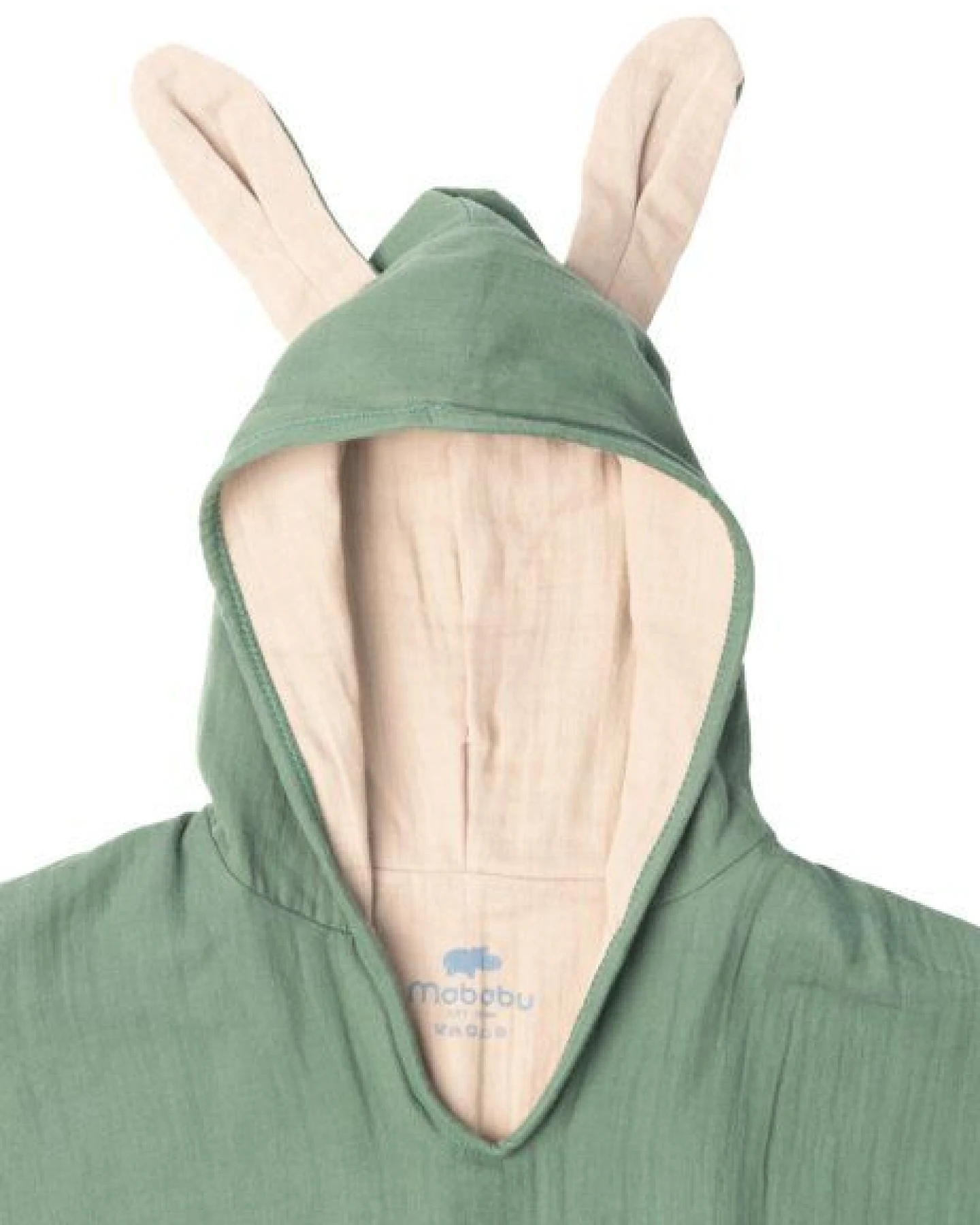 Mababu Musselin Badeponcho aus 100% Bio-Baumwolle, OEKO-TEX® STANDARD 100 & GOTS zertifiziert, für Kinder (1-3 Jahre, 4-7 Jahre) – Ansicht 3