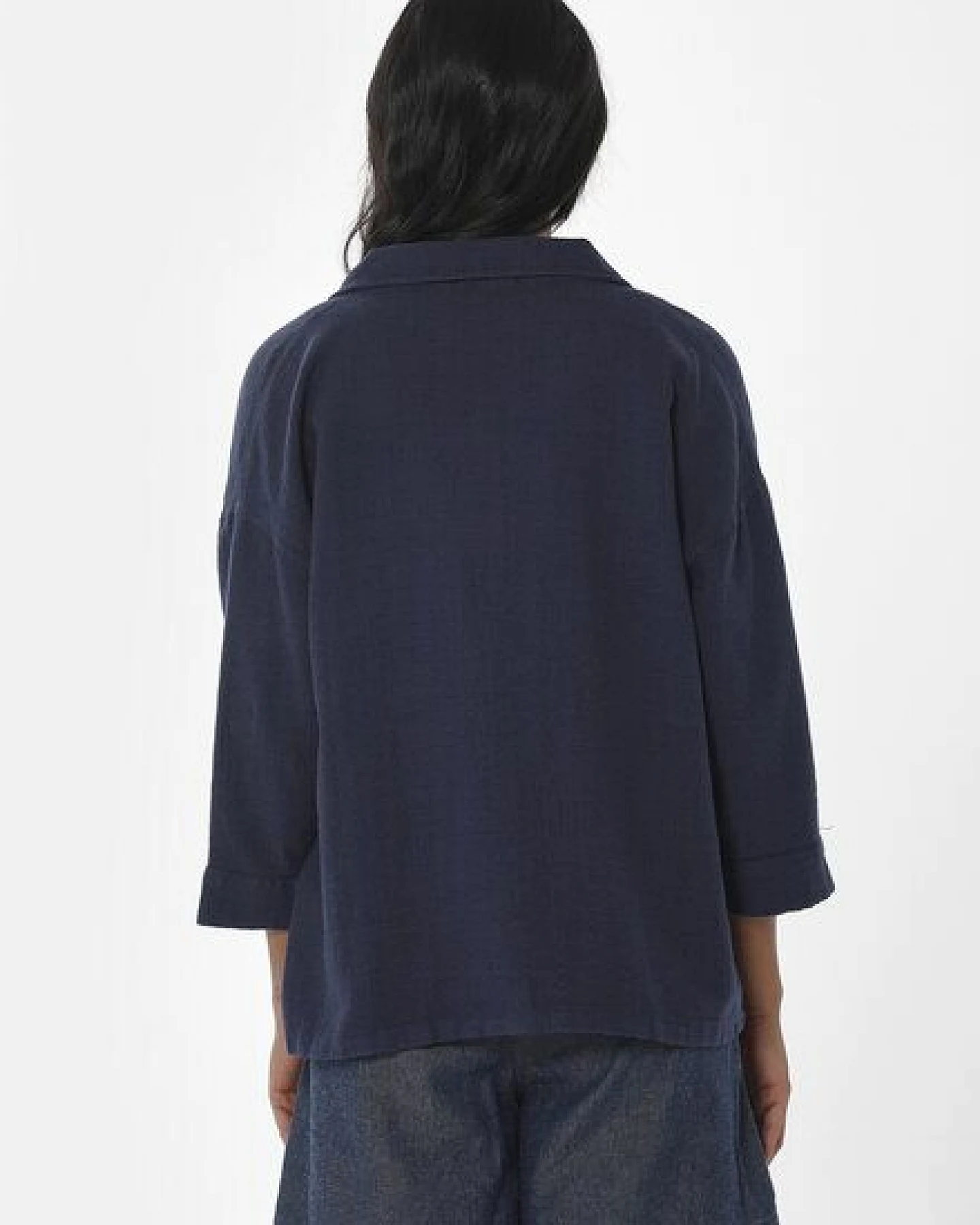 ORGANICATION Hemdbluse aus Leinen-Bio-Baumwolle Mix mit LENZING ECOVERO – Ansicht 4
