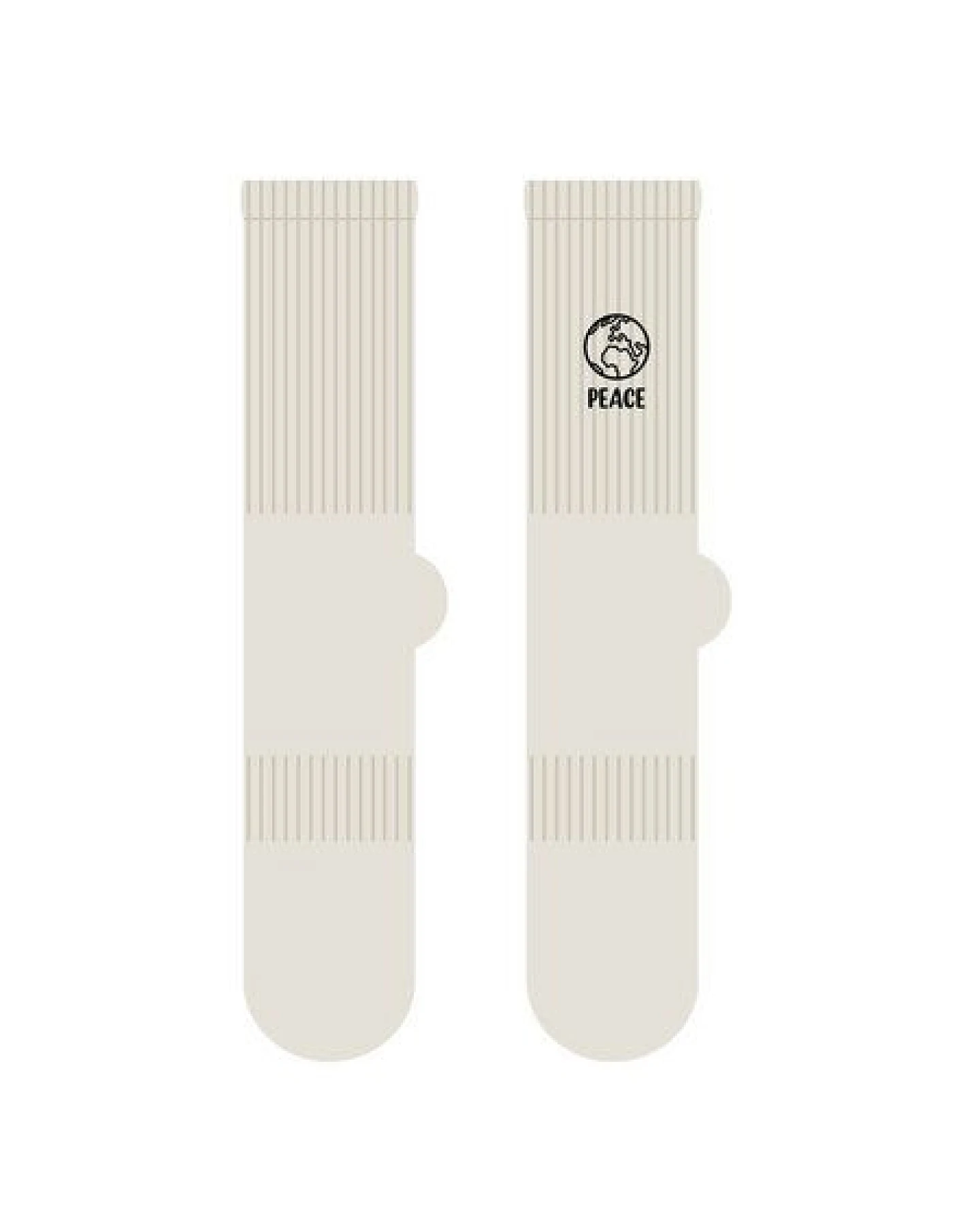 GREENBOMB Peace Tennis Socks - Lässige Socken aus Bio-Baumwoll Mix / hochwertiger Print / Fair & Vegan – Ansicht 2