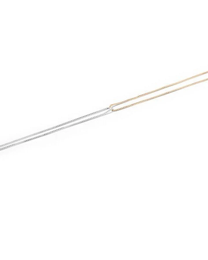 Jonathan Radetz Jewellery Kette FINEFINE, Gold 585, 14 Karat, 925 Sterling Silver, Länge 43 cm, Handmade in Germany