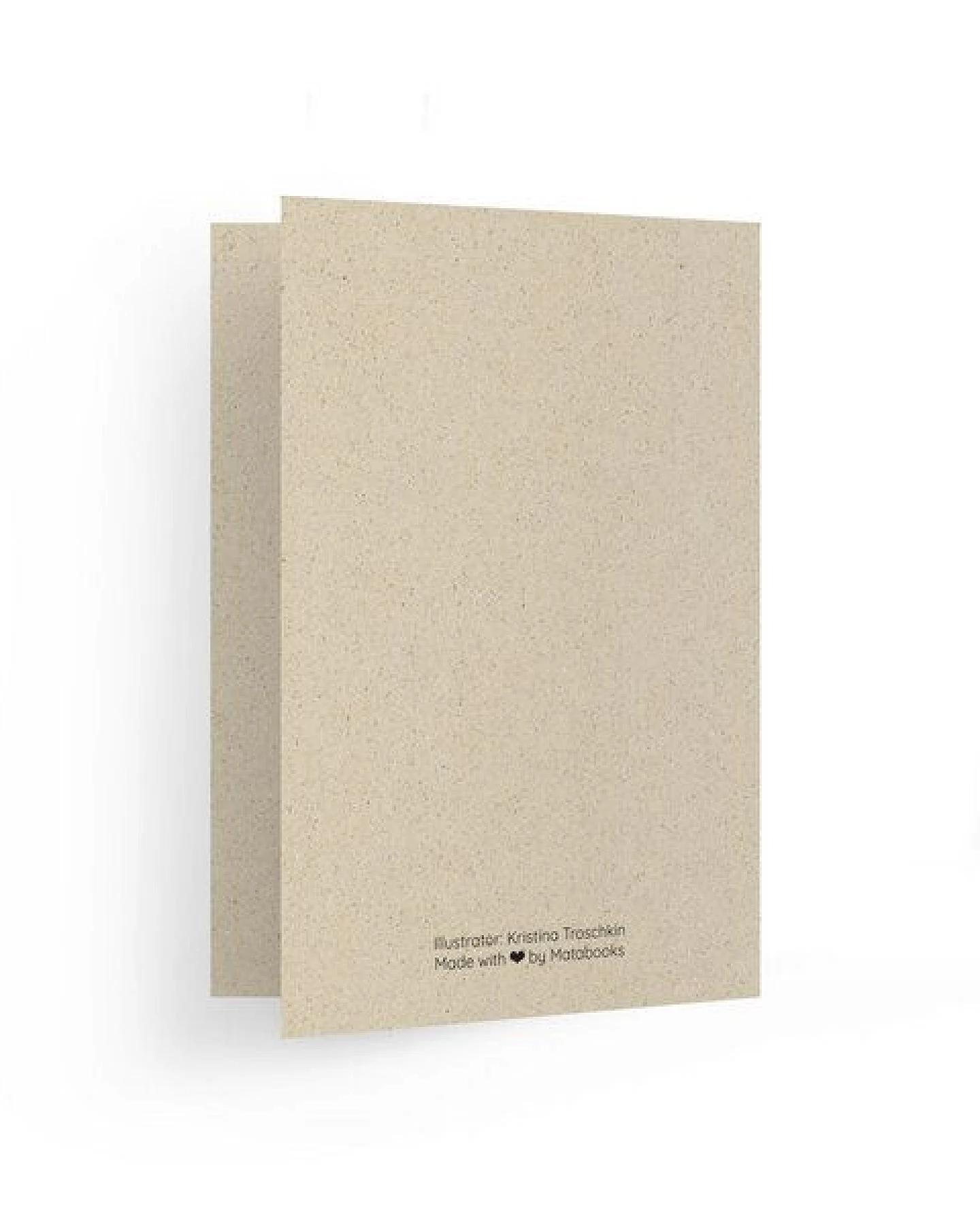 matabooks® Grußkarte A6 aus Graspapier – Ansicht 3