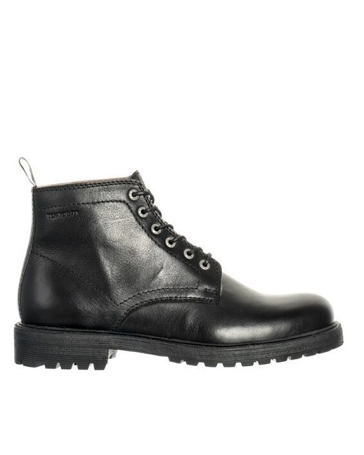 Ten Points Gefütterte Herren Stiefelette BERTIL zum Schnüren , Black