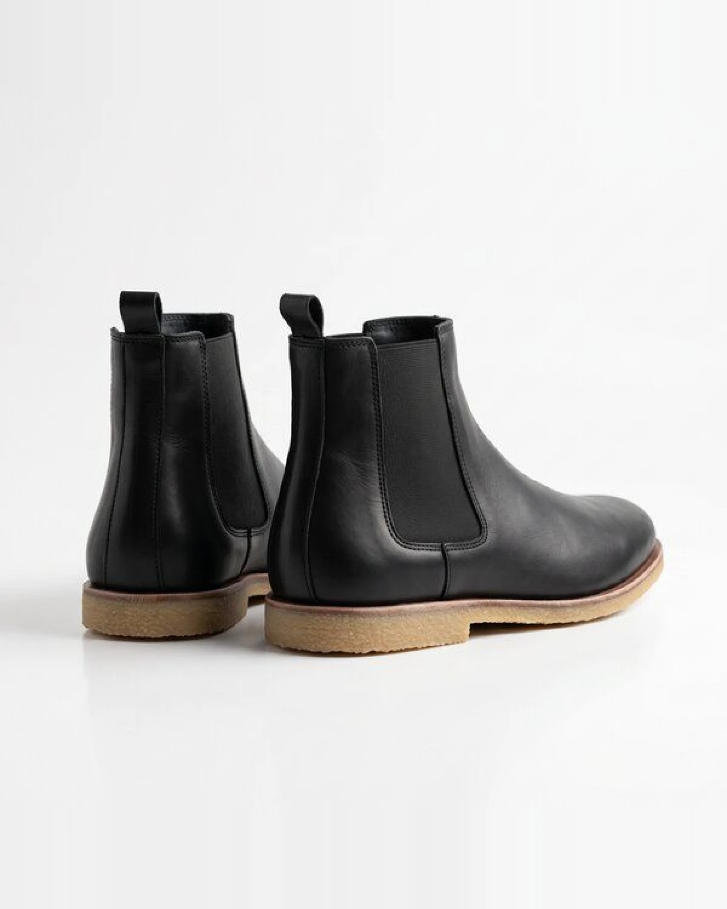SORBAS '88 Leder Chelsea Boots in Schwarz – Ansicht 3