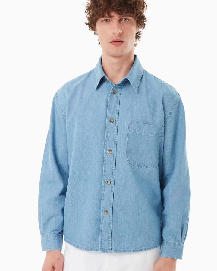 ORGANICATION Herren vegan Shirt Blau