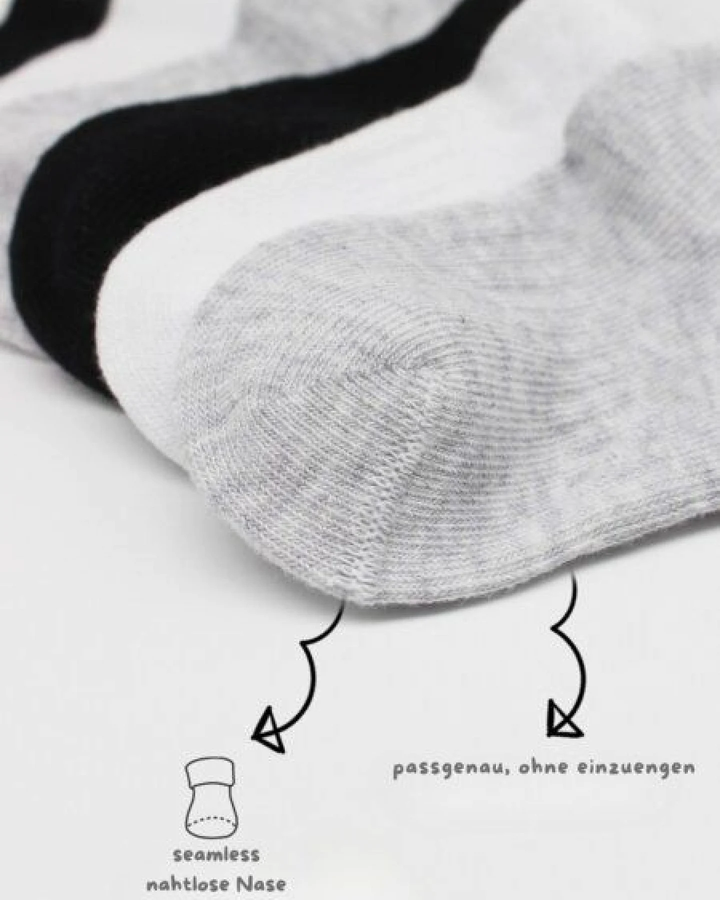 bistyle Baby-Sneaker Socken Basic 6er-Pack – zertifiziert, hoher Baumwollanteil – Ansicht 3