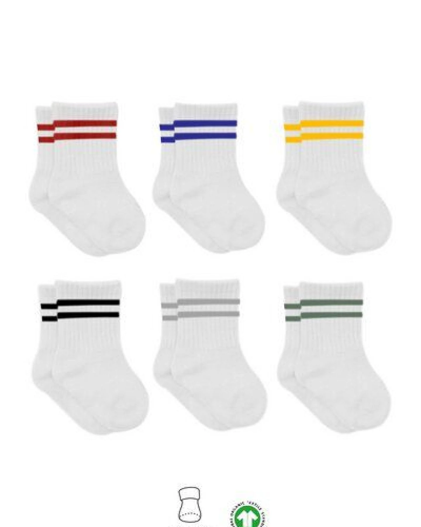 bistyle Socken 6er-Pack für Babys Babysocken Jungen Mädchen Kurzsocken gerippt – Ansicht 4