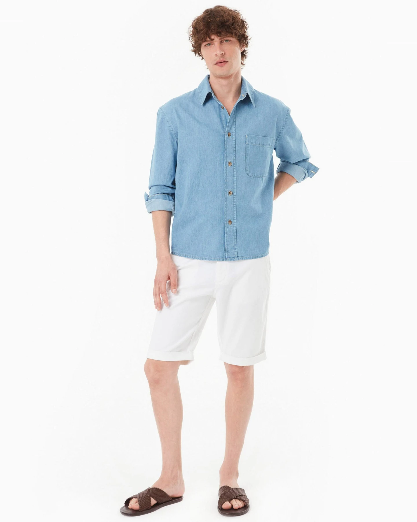 ORGANICATION Herren vegan Shirt Blau – Ansicht 2
