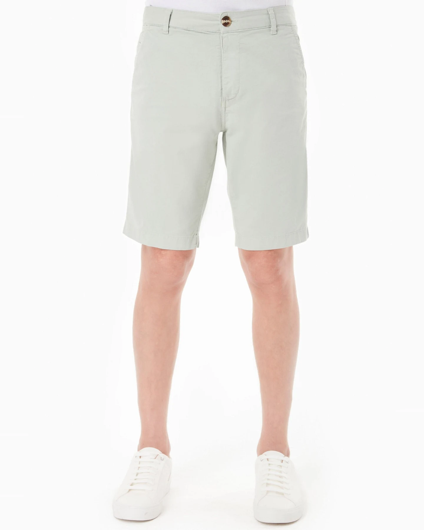 ORGANICATION Herren vegan Shorts Chino Slim Fit Grün Moss – Ansicht 2