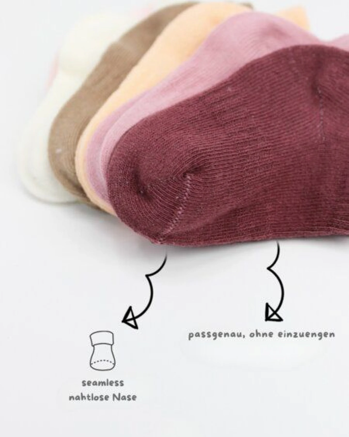 bistyle Baby-Sneaker Socken Basic 6er-Pack – zertifiziert, hoher Baumwollanteil – Ansicht 3