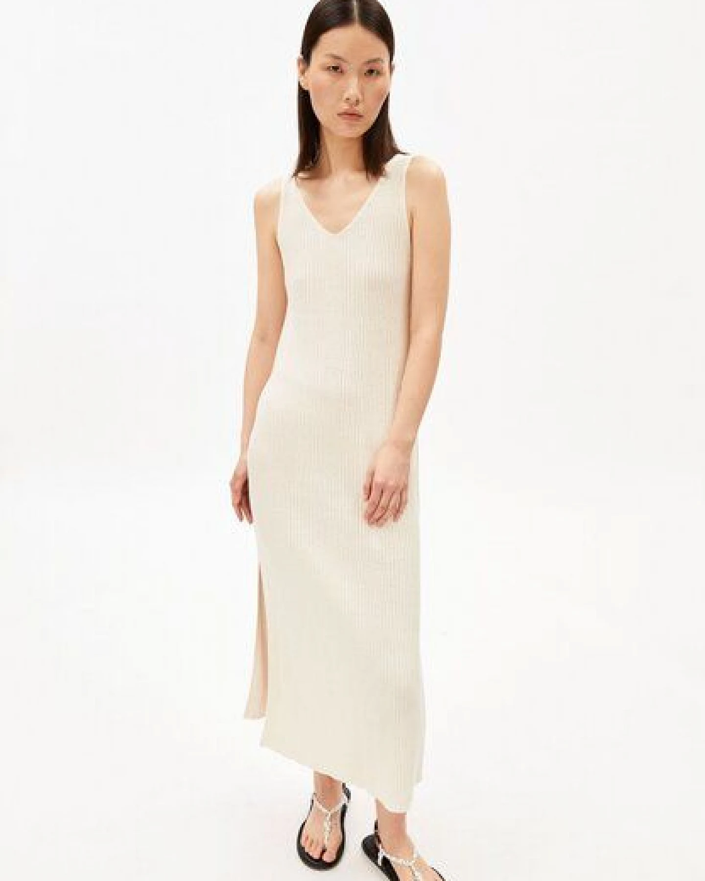 ARMEDANGELS LINEN BLEND Damen Strickkleid aus Leinen-Mix – Ansicht 4