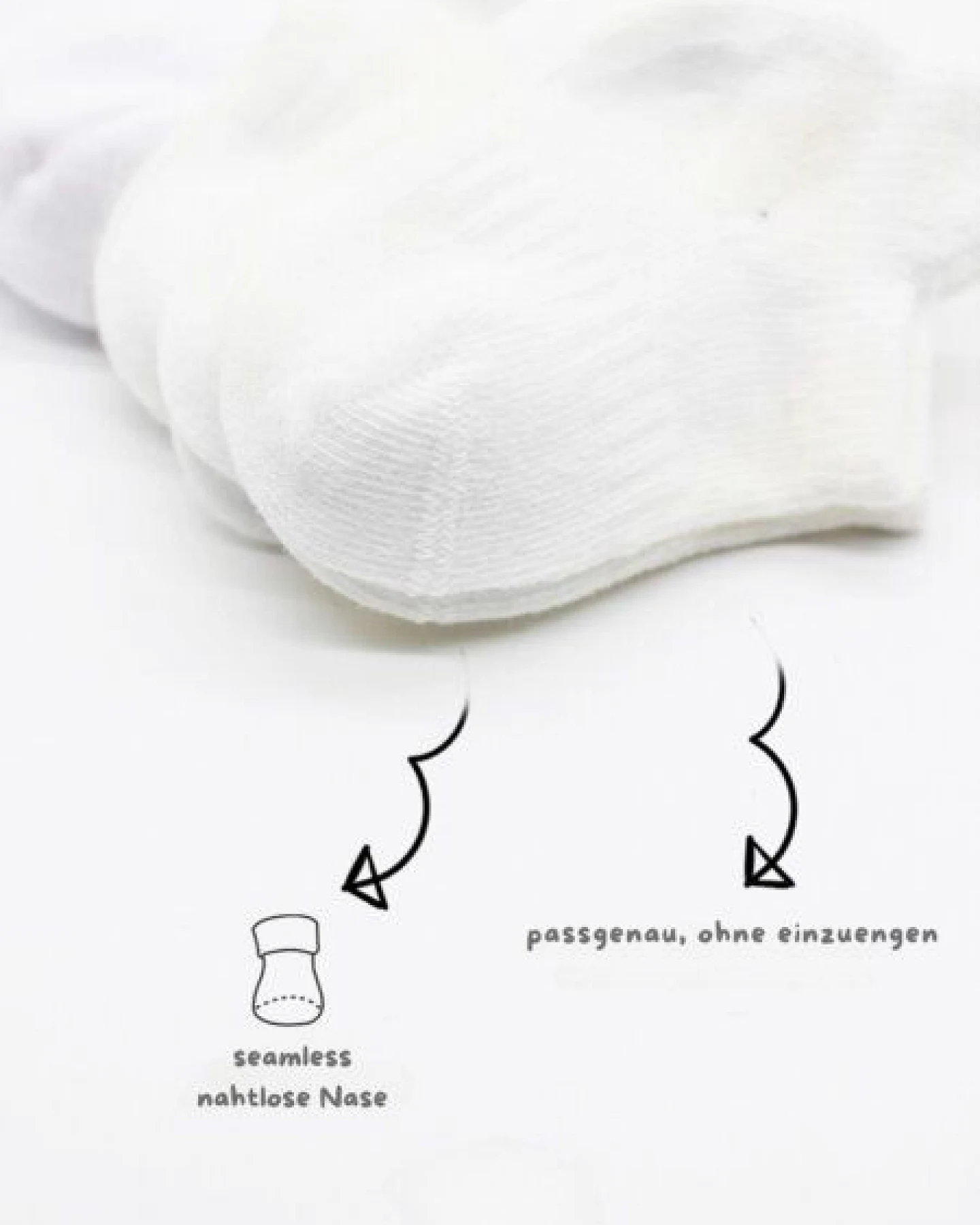 bistyle Baby-Sneaker Socken Basic 6er-Pack – zertifiziert, hoher Baumwollanteil – Ansicht 3