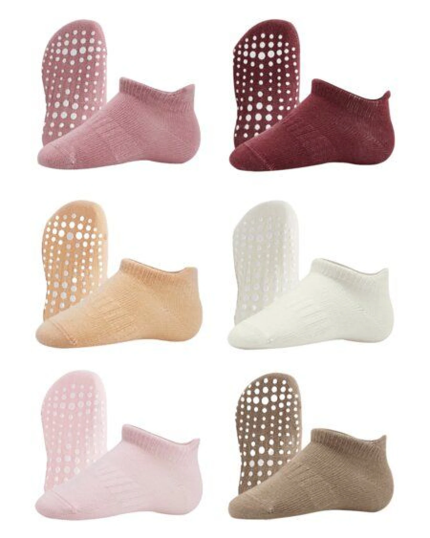 bistyle Sneakersocken ABS 6 Paar für Babys Jungen und Mädchen Babysocken Kurzsocken – Ansicht 4