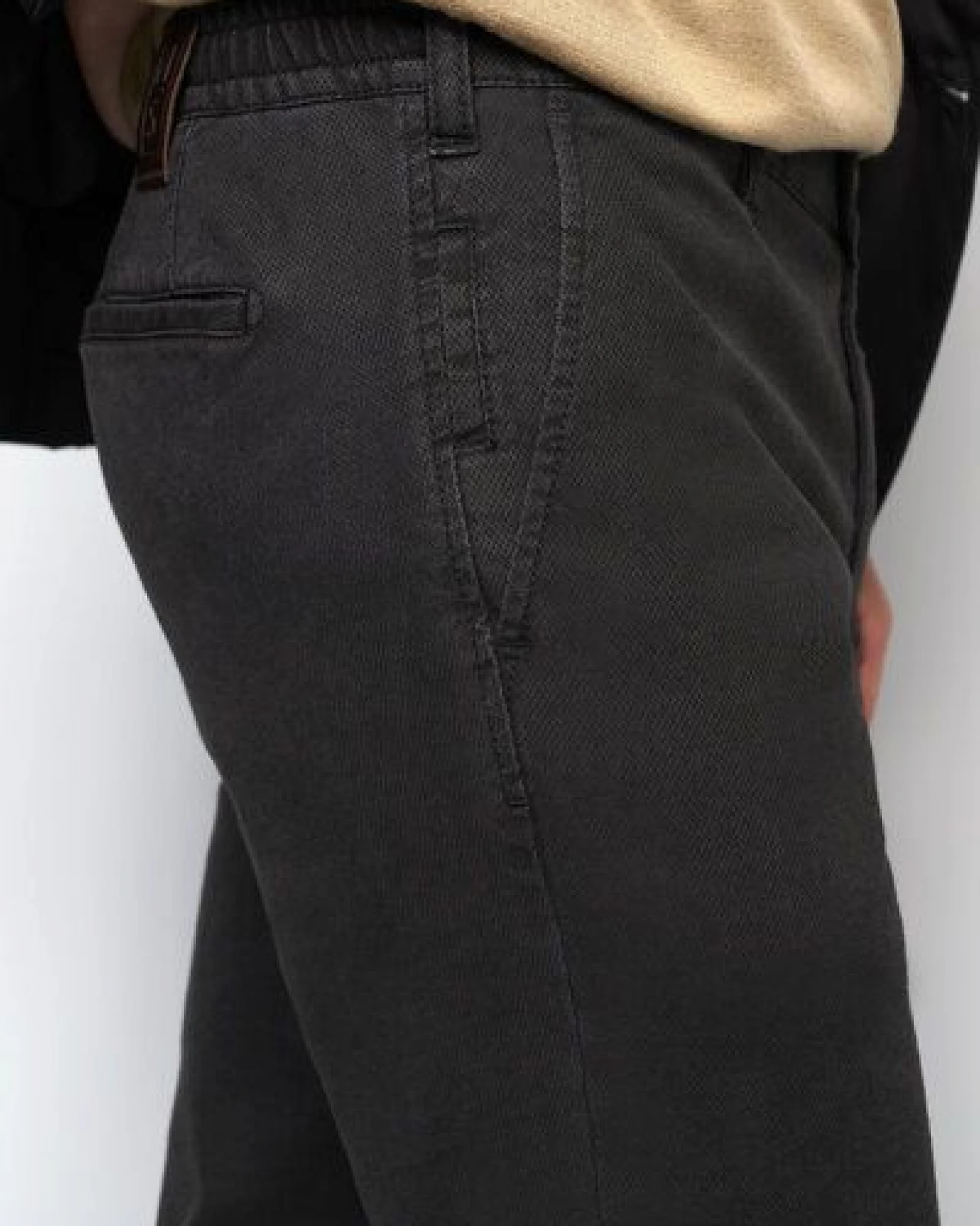 M 5 BY MEYER Sportliche Chino in Micro Struktur – Ansicht 4