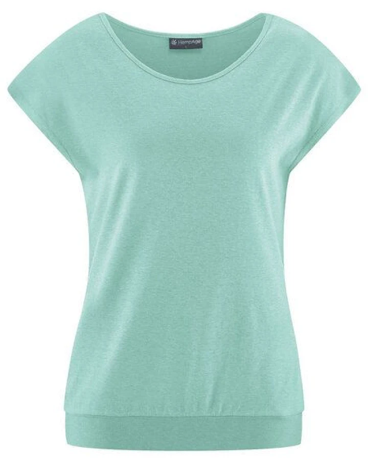 HempAge Damen Yoga T-Shirt Hanf/Bio-Baumwolle