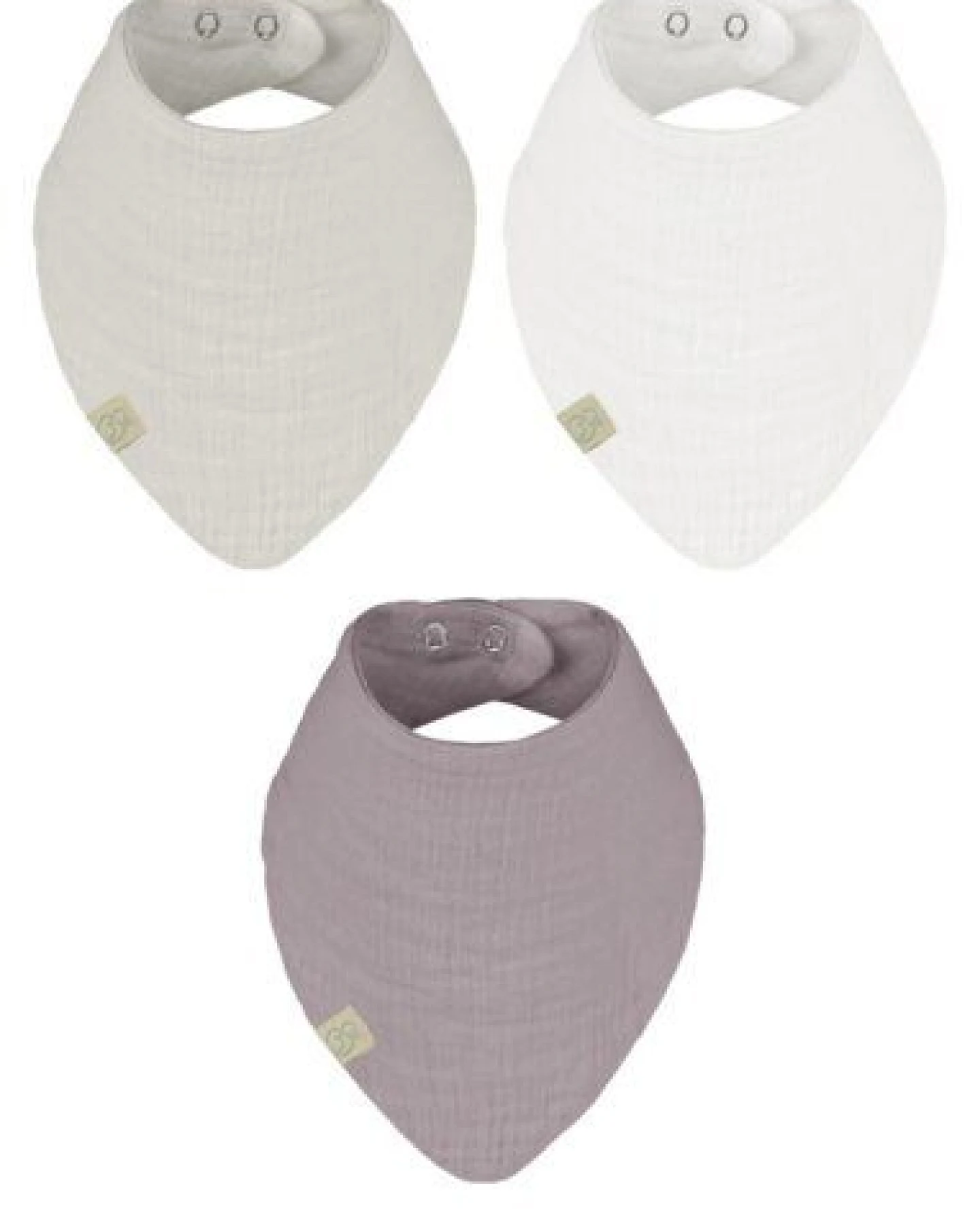 bistyle Dreieckstuch (3 St) Baby Musselin Lätzchen Halstuch Mehrfarbig Unisex – Ansicht 2