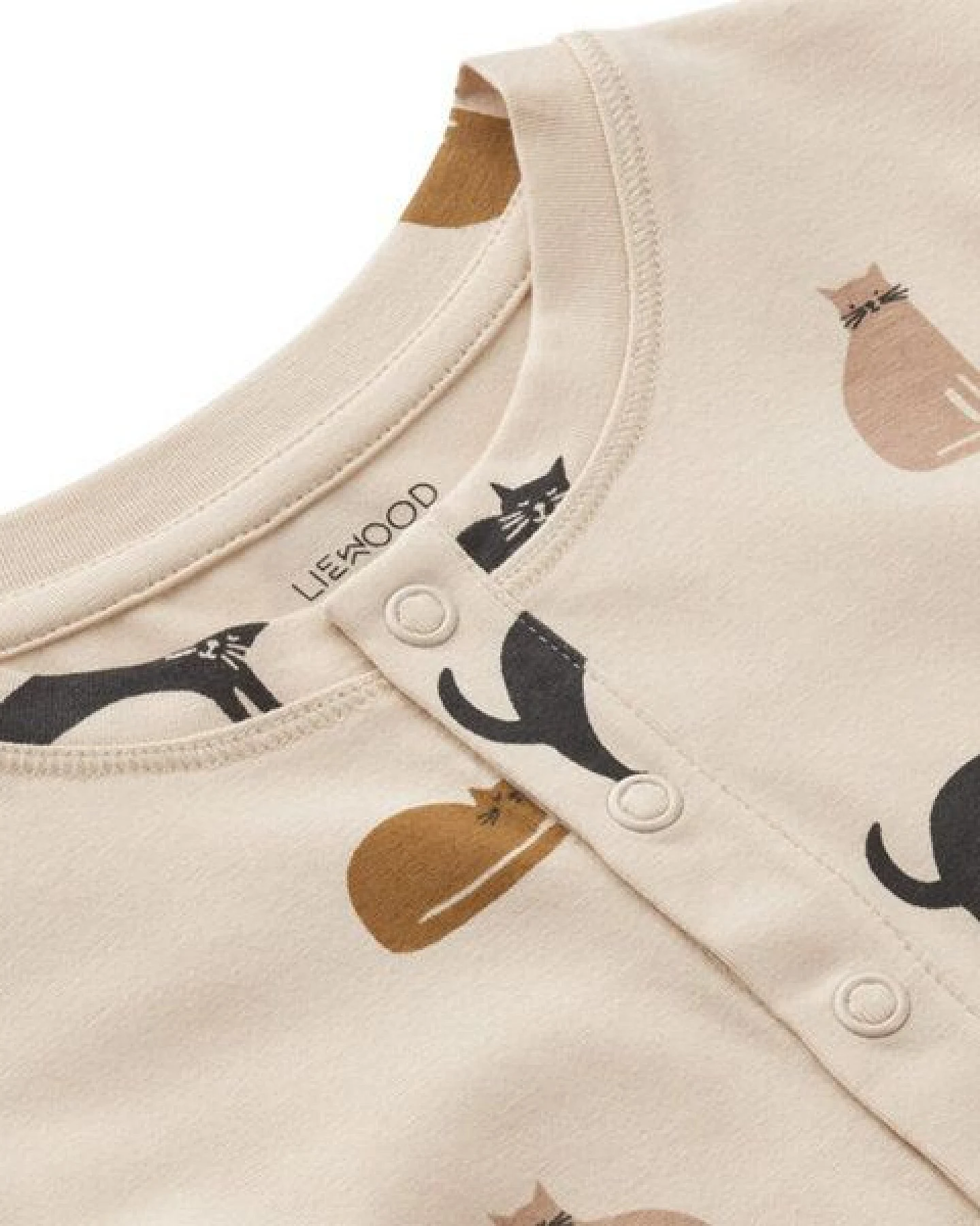 Liewood Nachthemd Alva Miauw Apple blossom Mix - Katzen – Ansicht 3