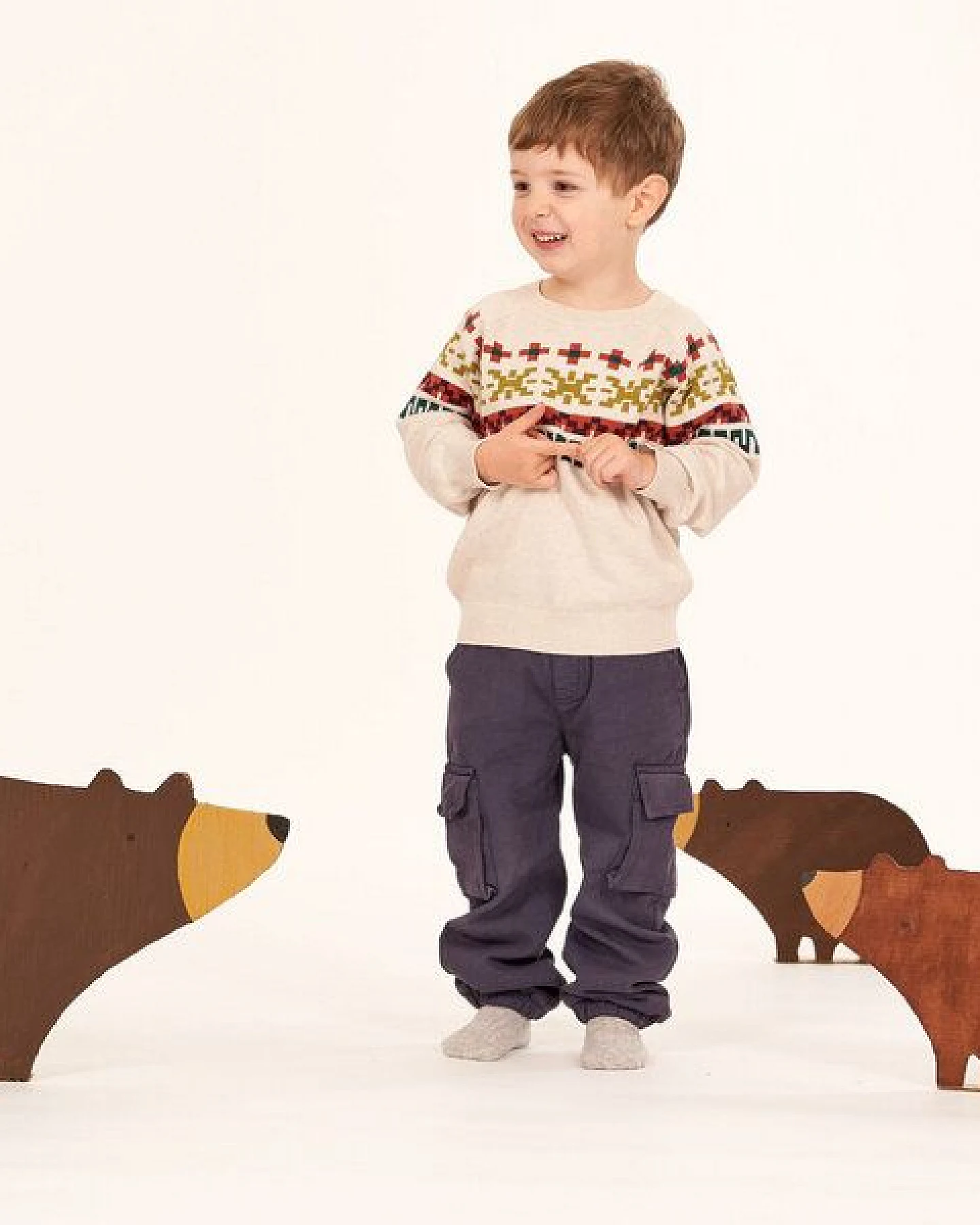 Sense Organics & friends in cooperation with GARY MASH Gefütterte Kinder Cargohose aus aus Biobaumwolle – Ansicht 3