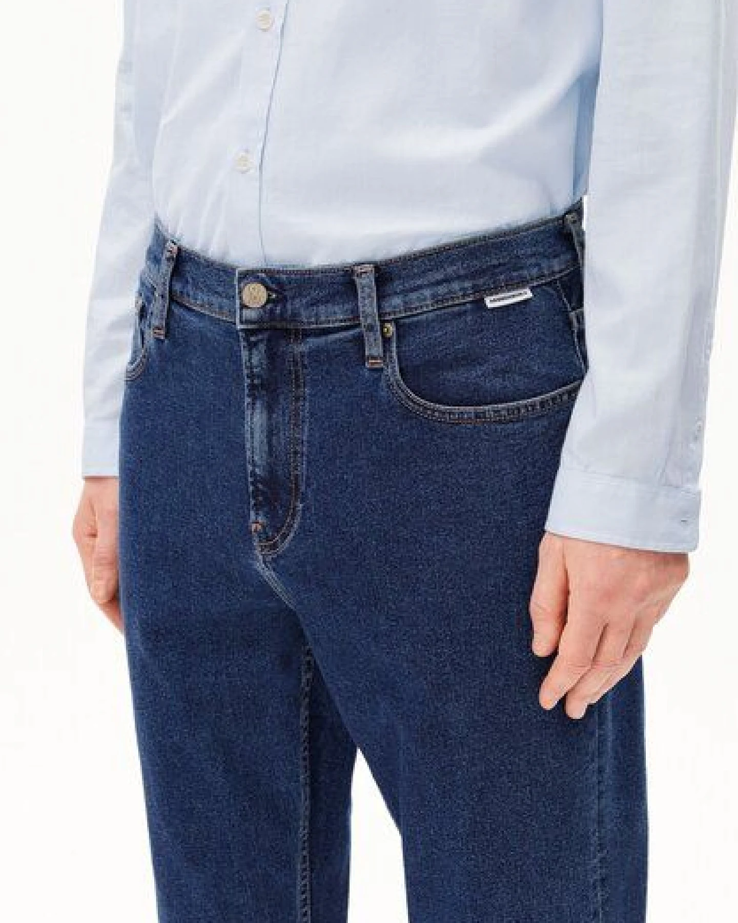 ARMEDANGELS AARJO TARPA Herren Tapered Jeans recycelter Baumwoll Mix Comfort Stretch – Ansicht 3