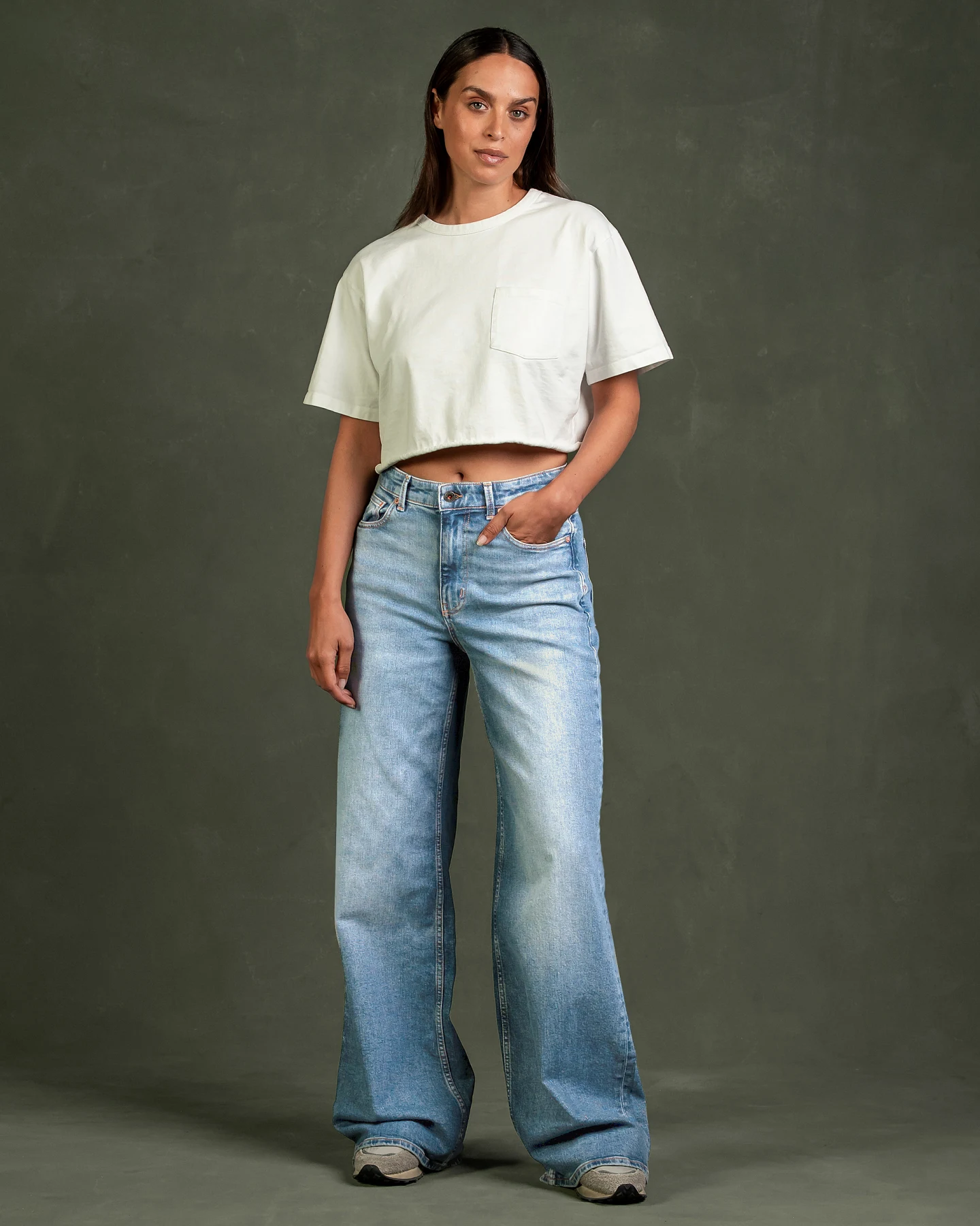 Kuyichi Damen vegan Jeans Harper Wide Leg Revintaged – Ansicht 2