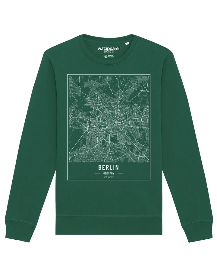 Watapparel Sweatshirt City maps Berlin Landkarte
