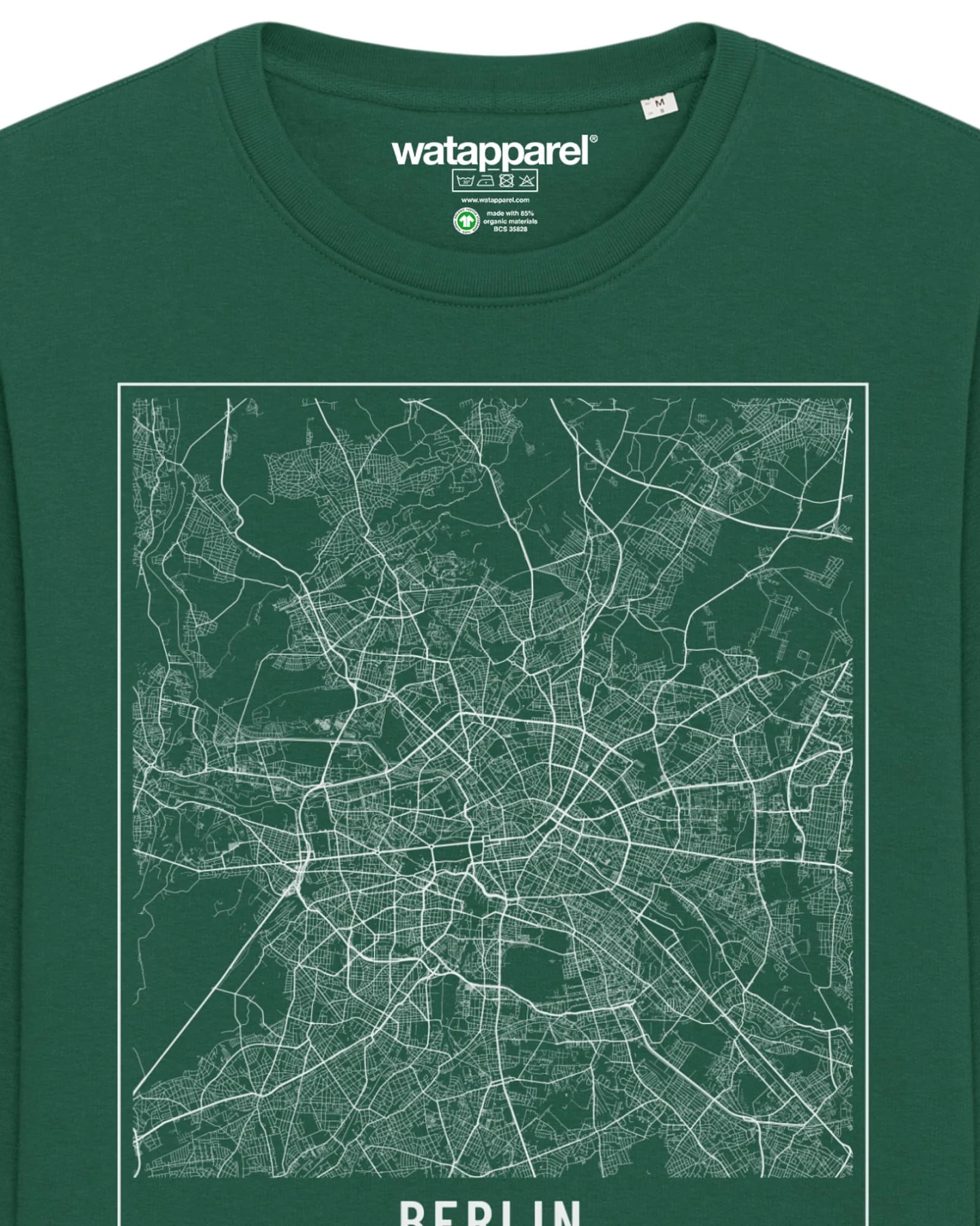 Watapparel Sweatshirt City maps Berlin Landkarte – Ansicht 3