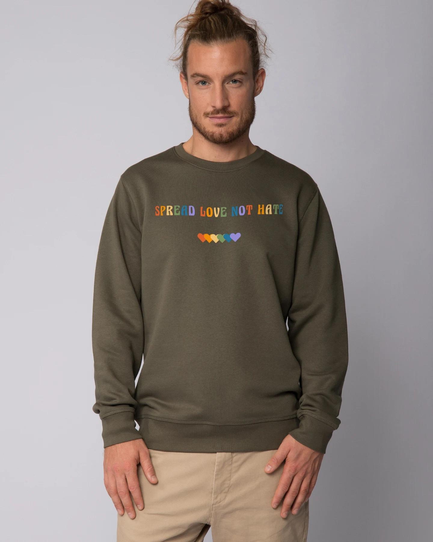 Watapparel Sweatshirt Spread Love not Hate – Ansicht 2