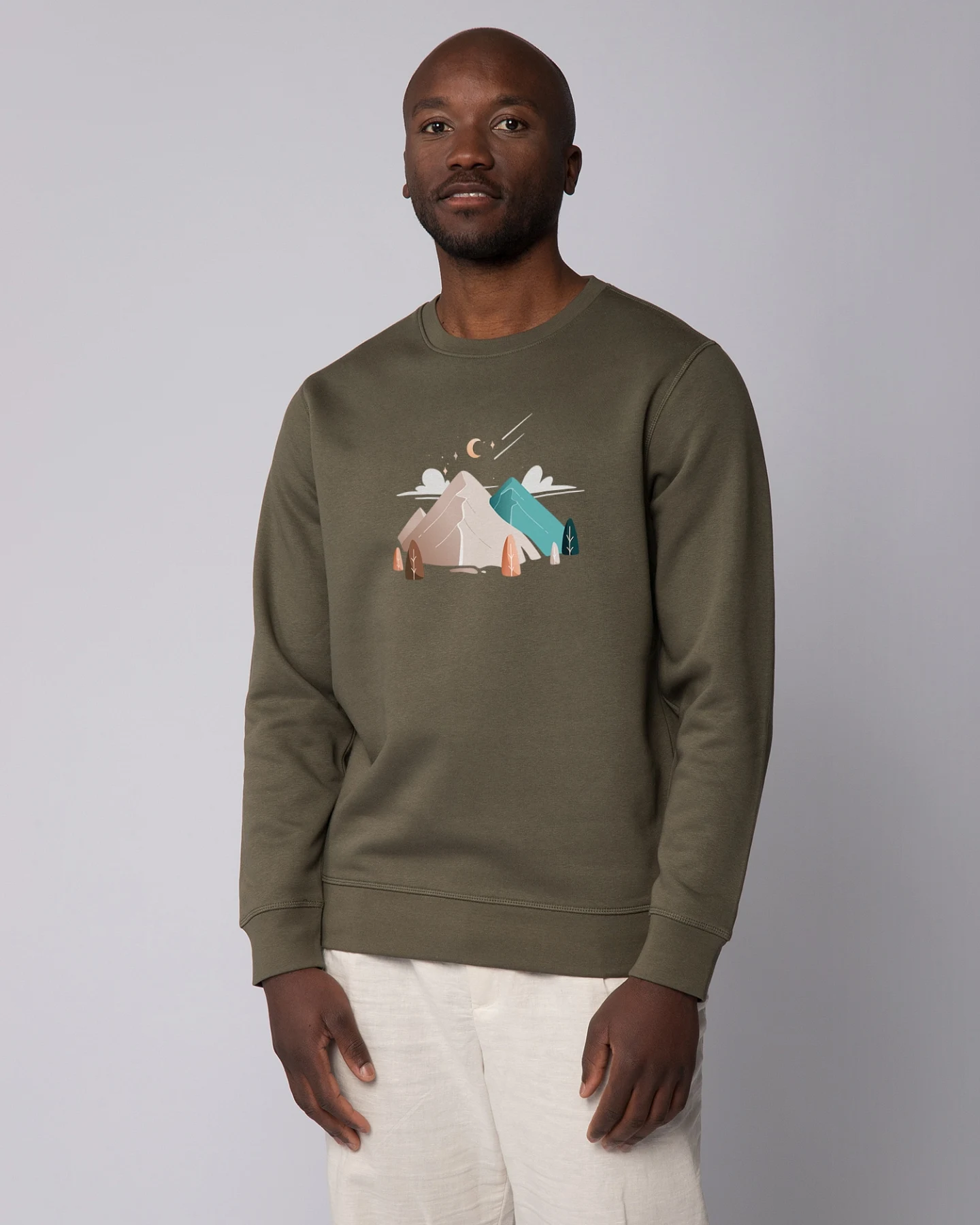Watapparel Sweatshirt Night & Clouds – Ansicht 2