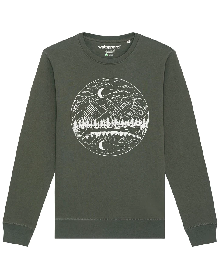 Watapparel Sweatshirt Mountains by night