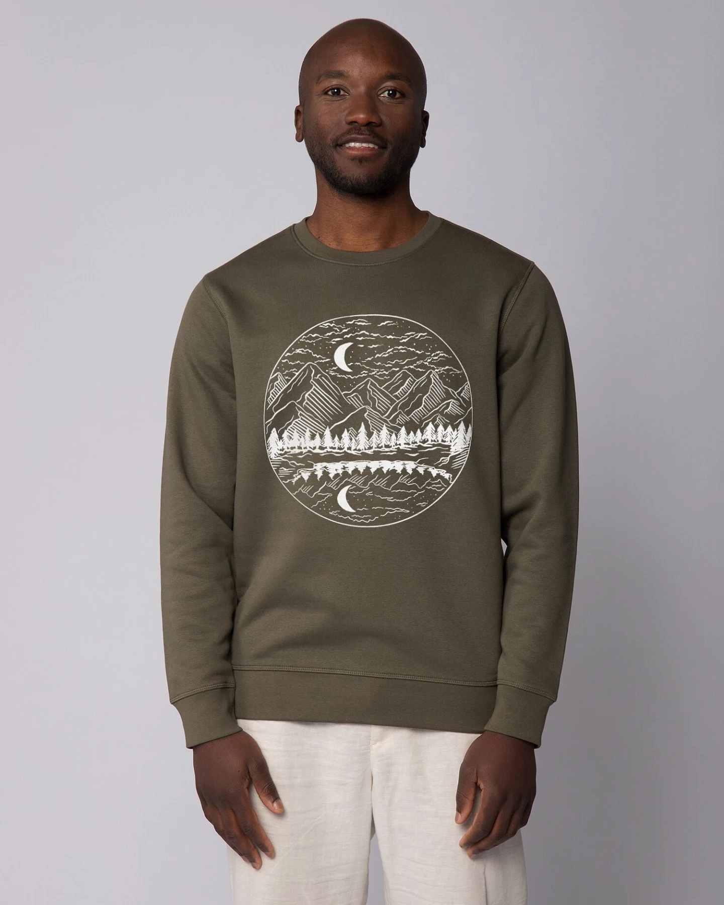 Watapparel Sweatshirt Mountains by night – Ansicht 2
