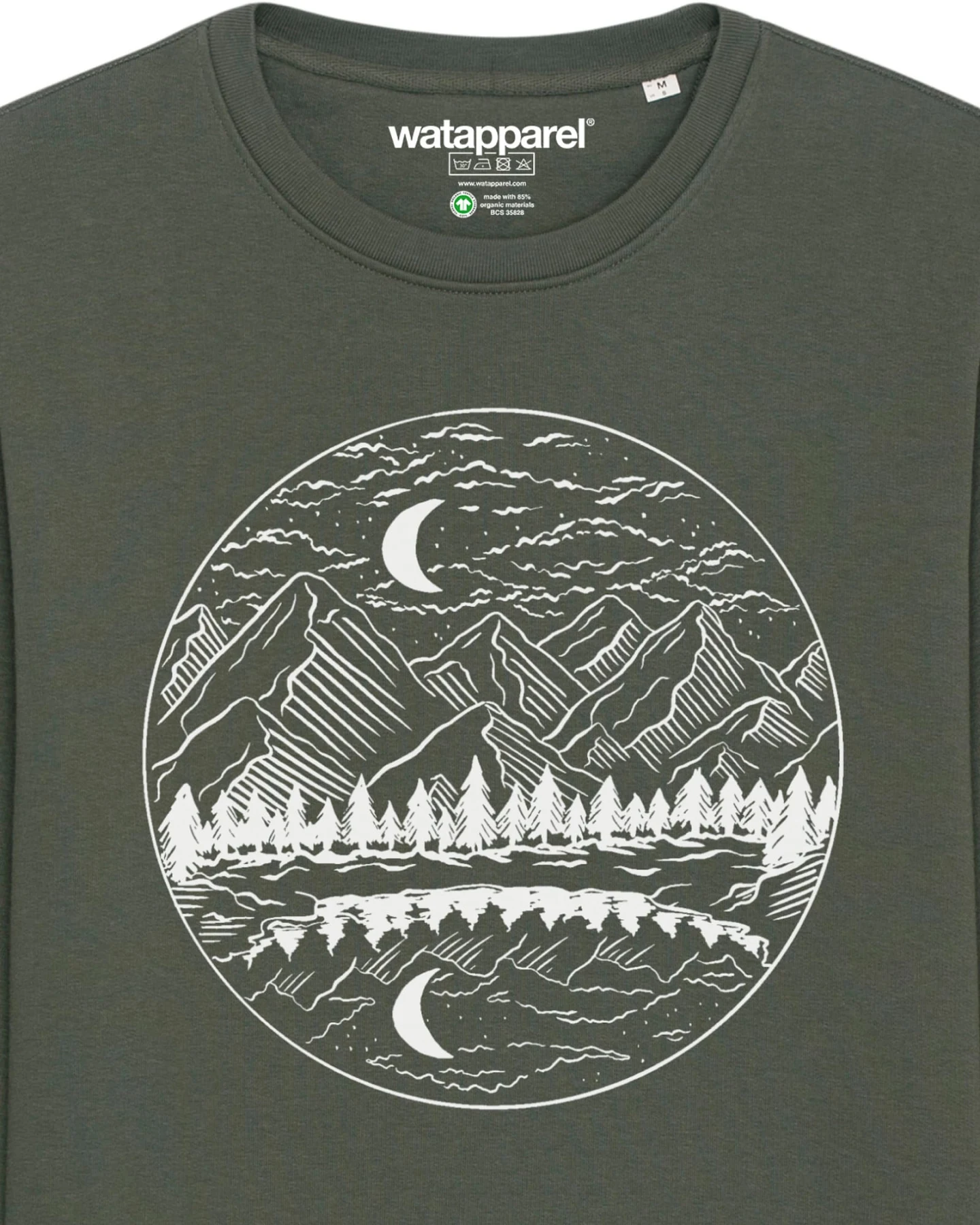 Watapparel Sweatshirt Mountains by night – Ansicht 3