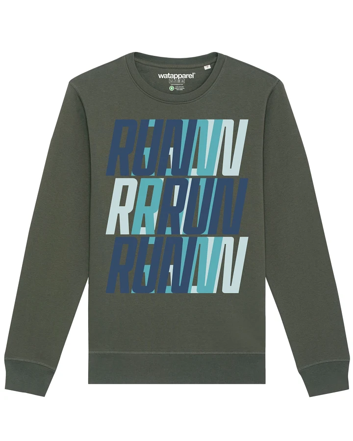 Watapparel Sweatshirt Run, Run, Run blue