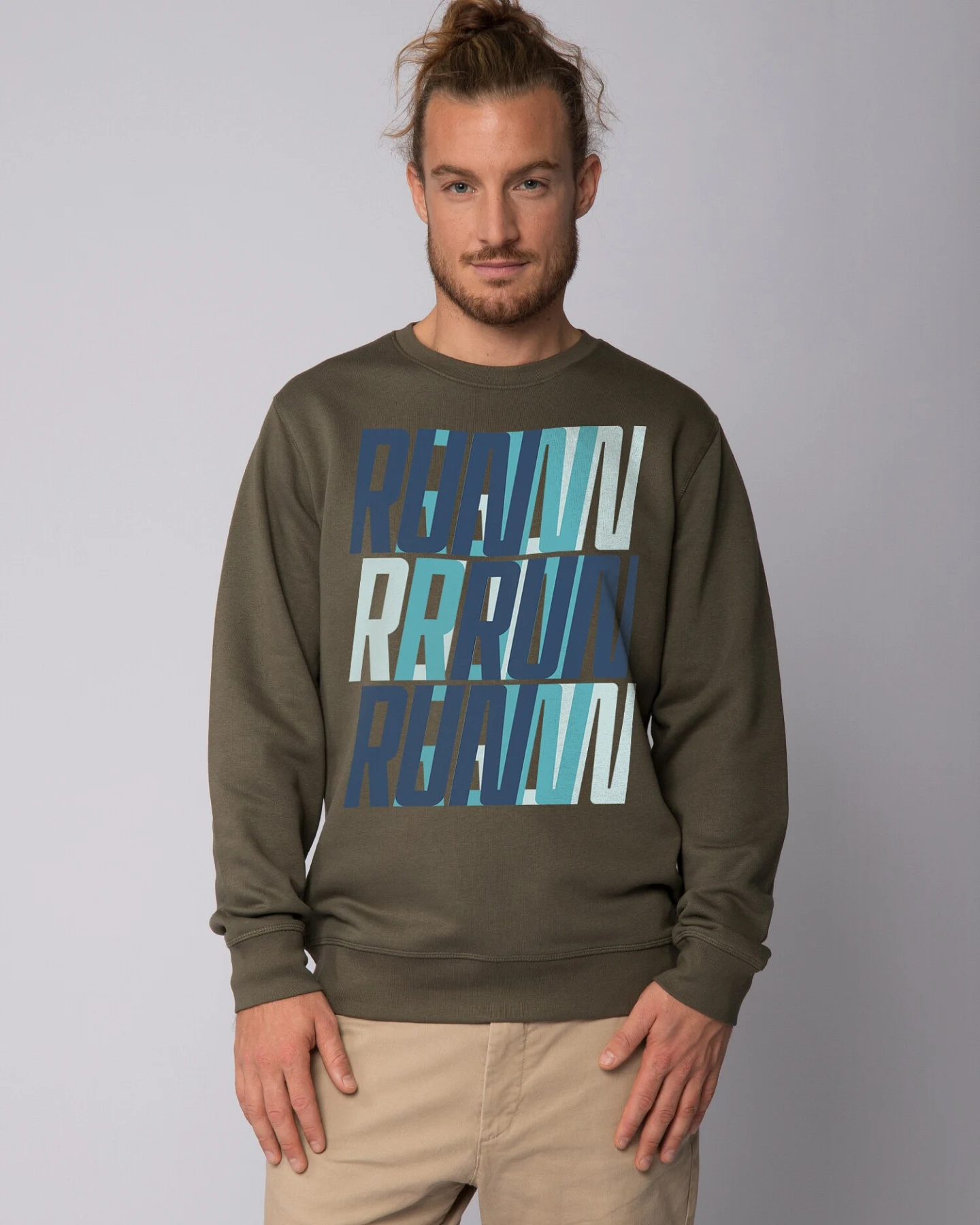 Watapparel Sweatshirt Run, Run, Run blue – Ansicht 2
