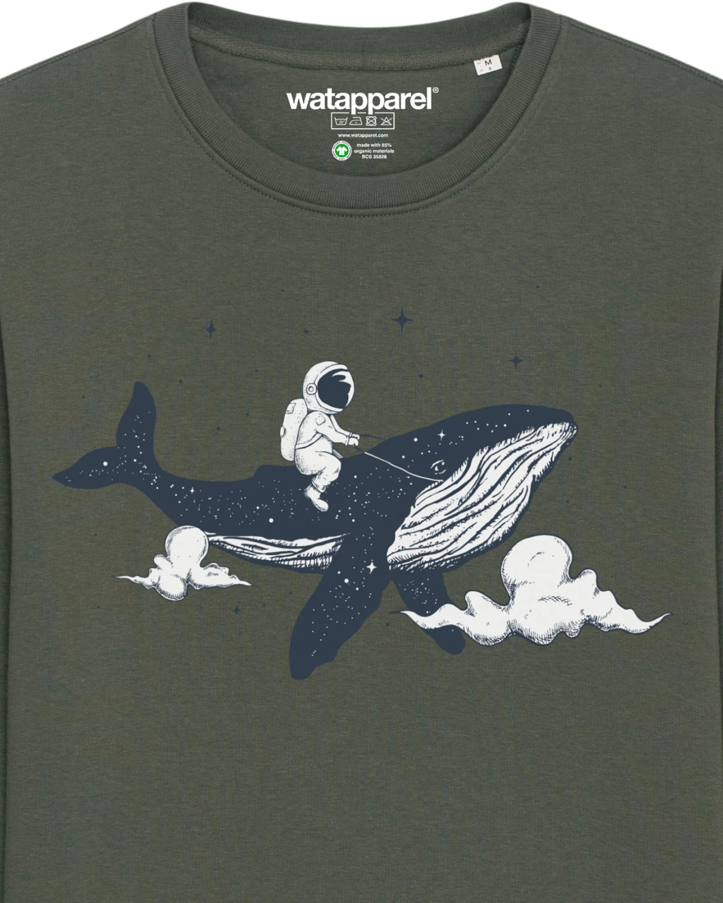 Watapparel Sweatshirt Spacewhale – Ansicht 3