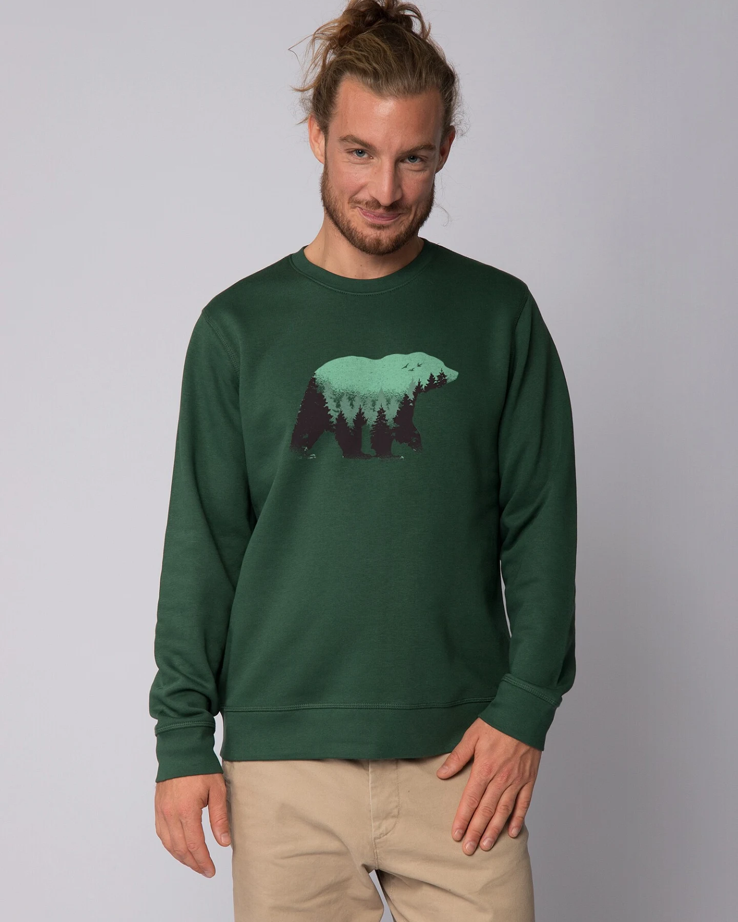 Watapparel Sweatshirt Waldbär – Ansicht 2