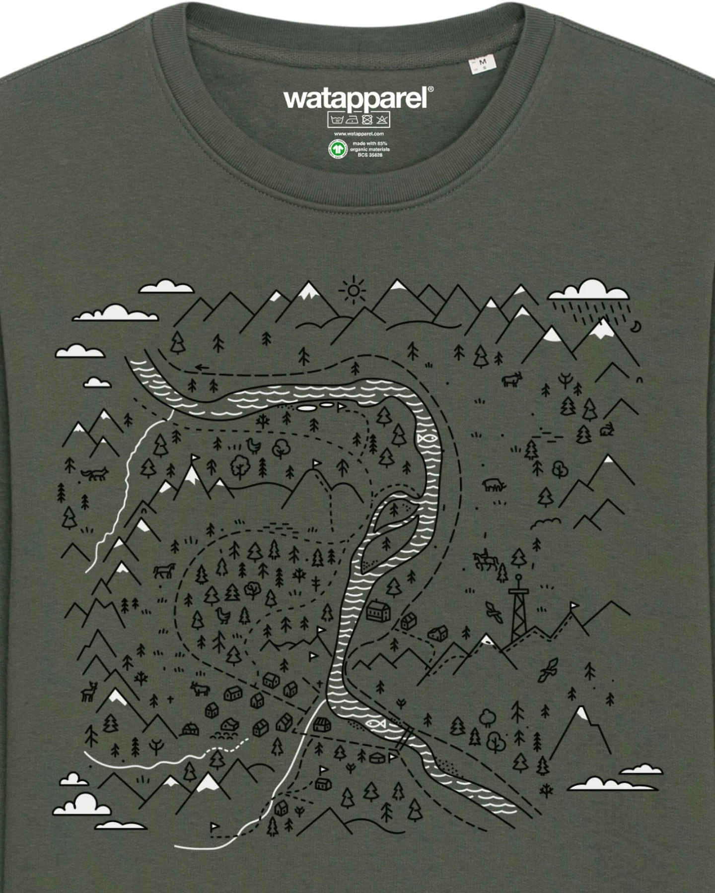 Watapparel Sweatshirt Landschaft – Ansicht 3