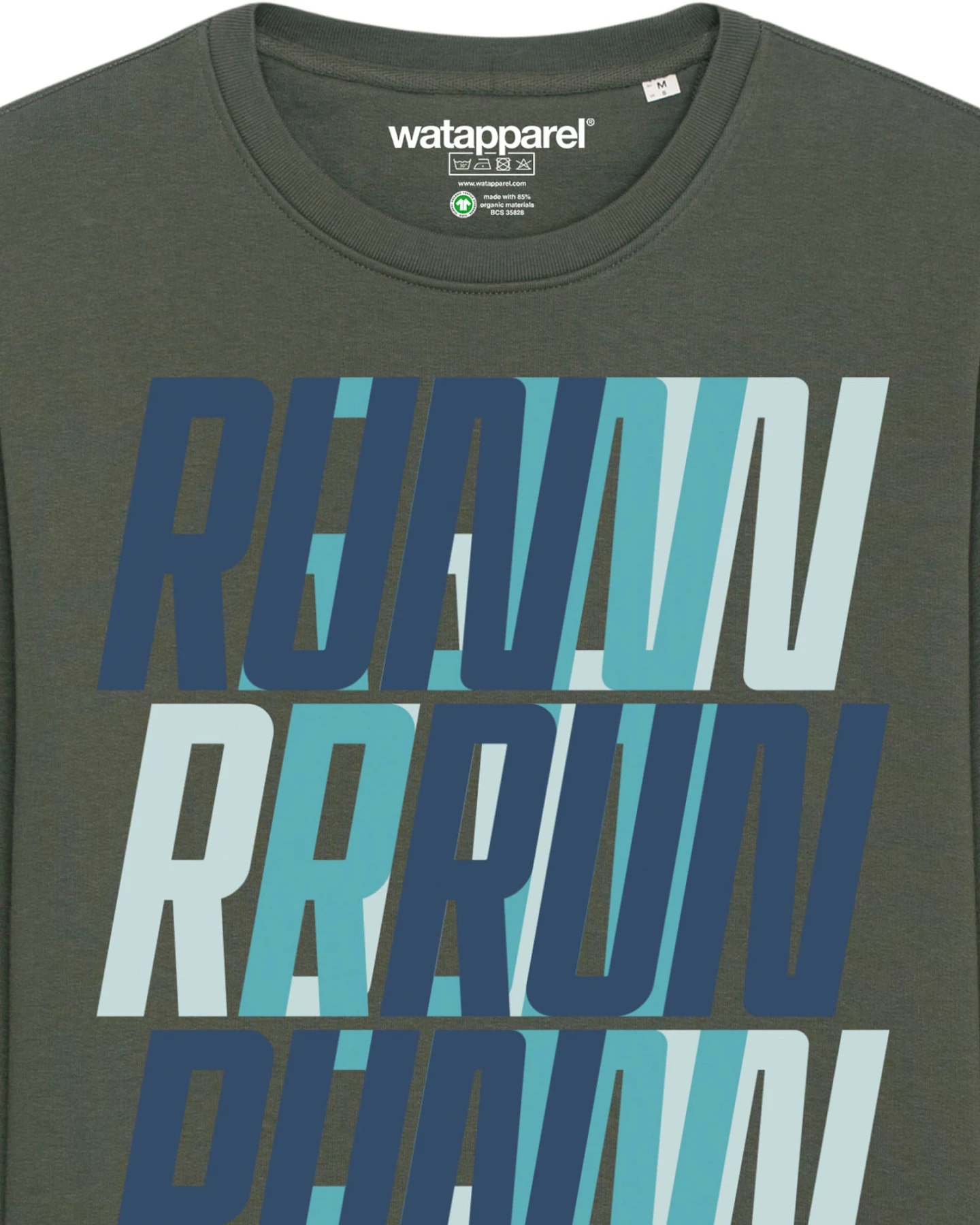 Watapparel Sweatshirt Run, Run, Run blue – Ansicht 3